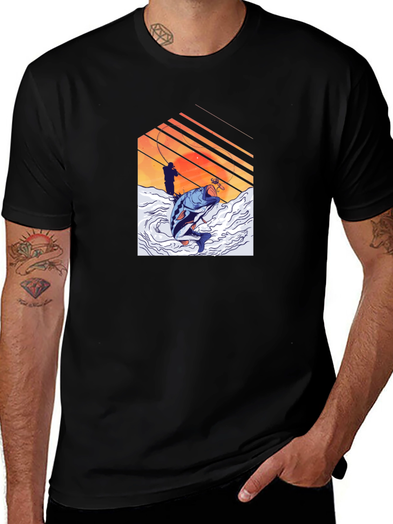 Fishing T-Shirt - Fisherman Catch Graphic Tee