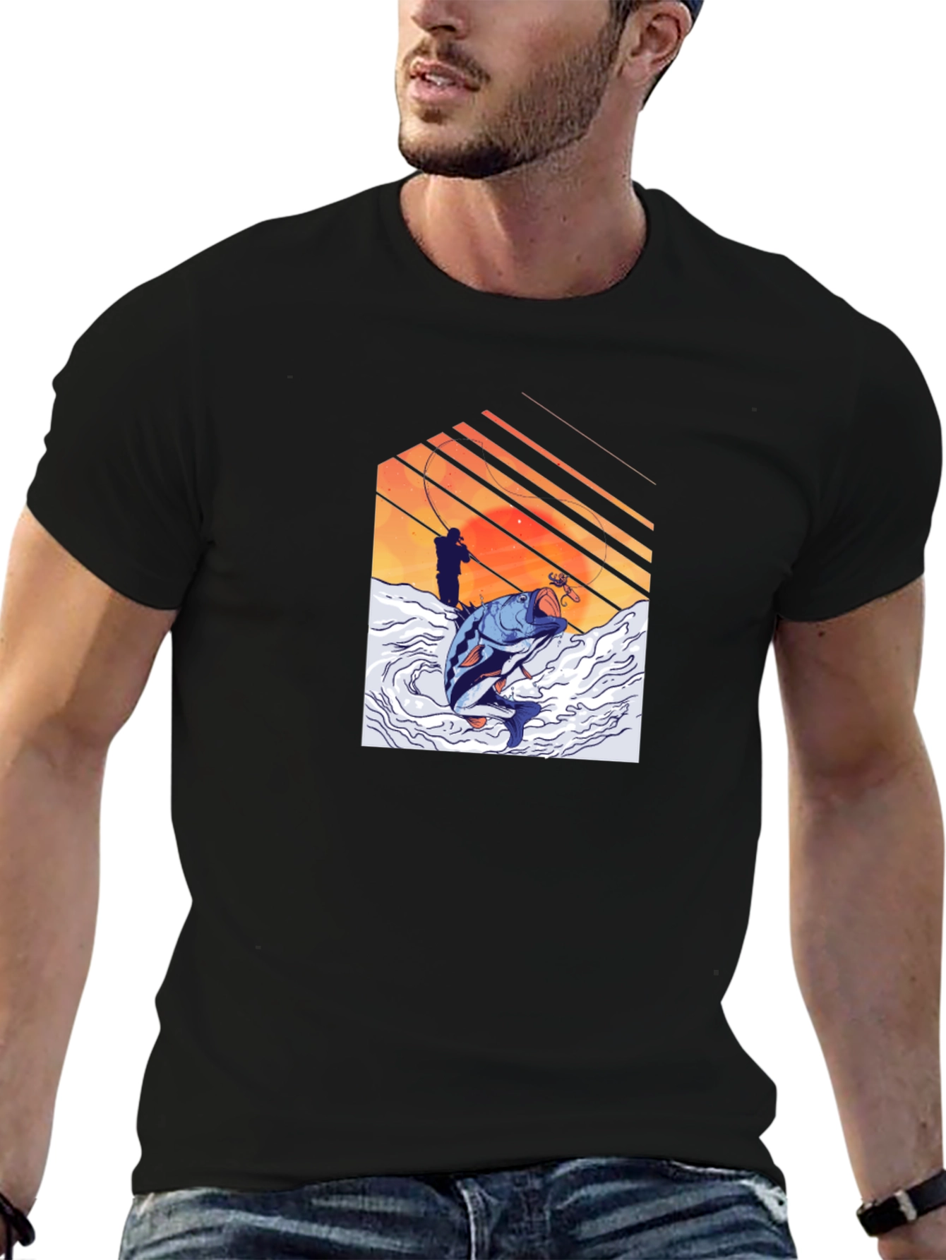Fishing T-Shirt - Fisherman Catch Graphic Tee