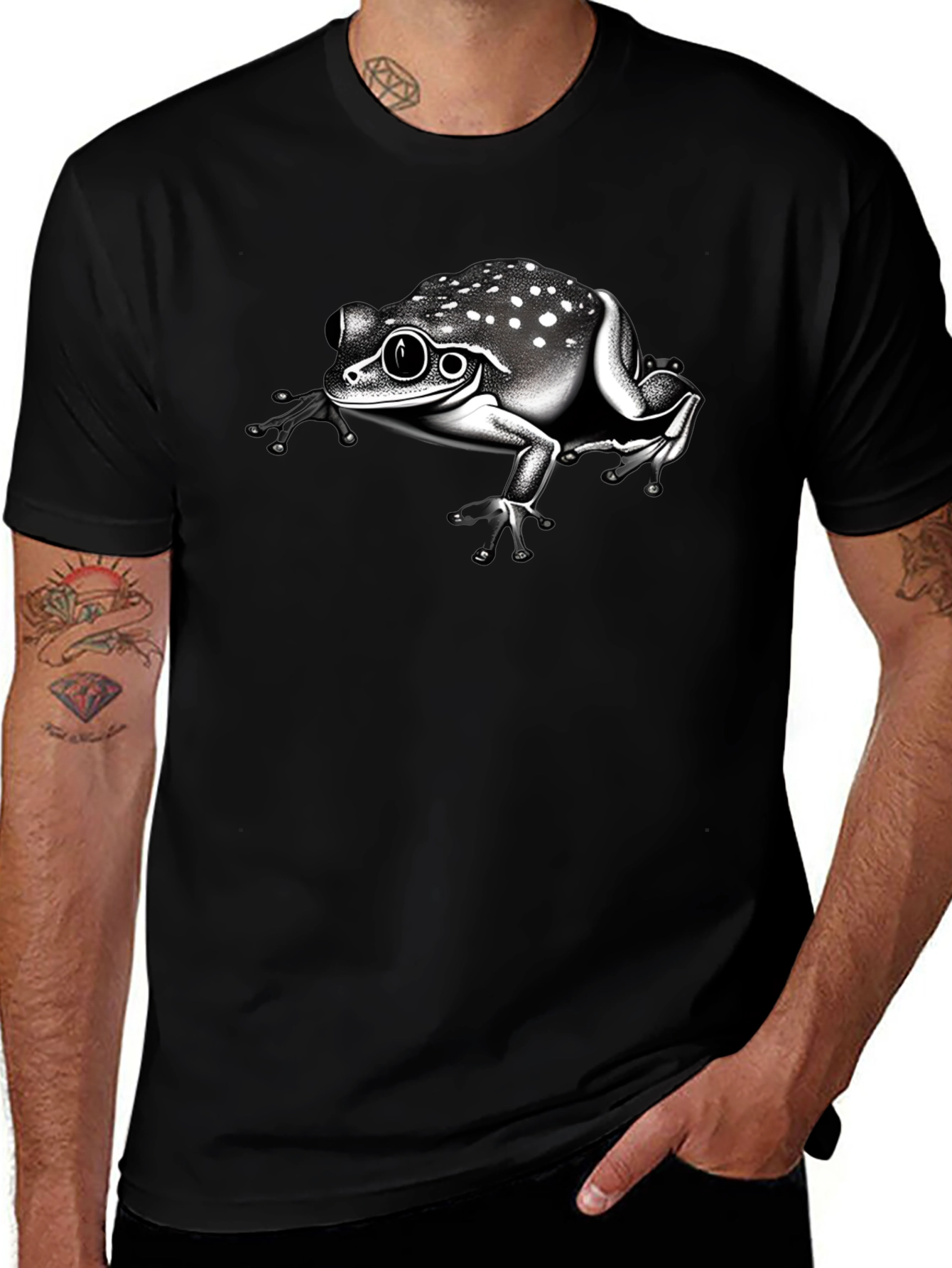 Frog Graphic Black T-Shirt