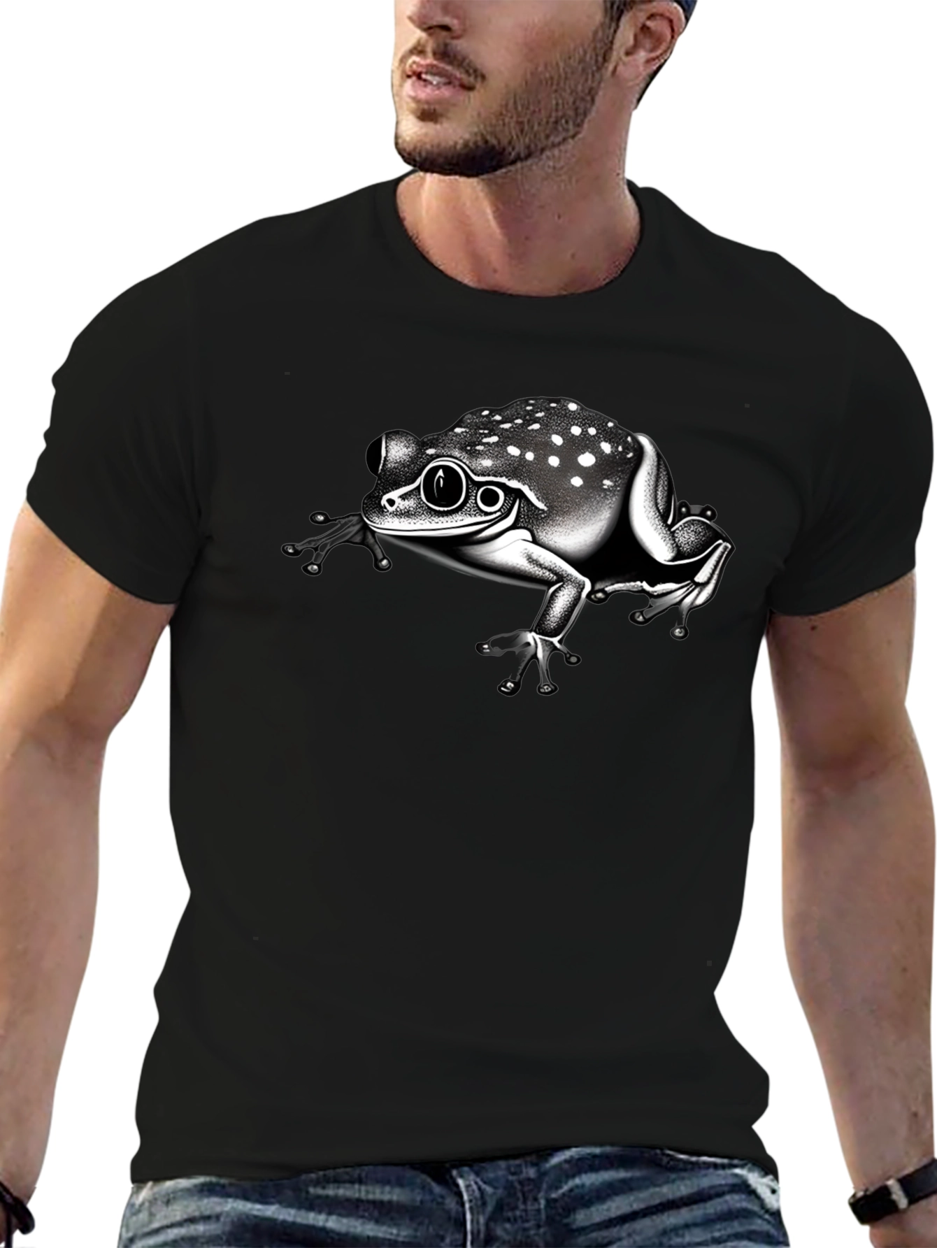 Frog Graphic Black T-Shirt