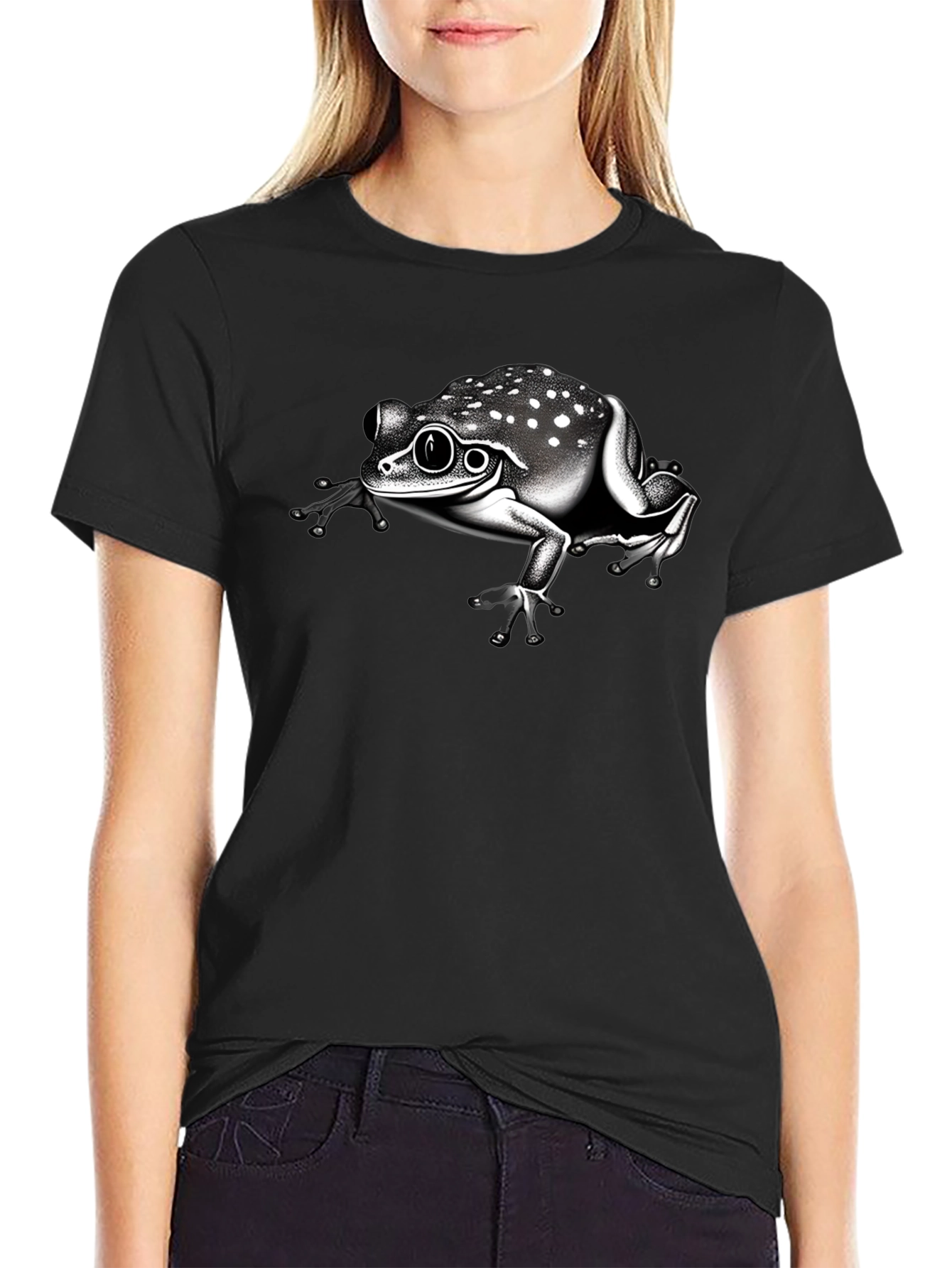 Frog Graphic Black T-Shirt