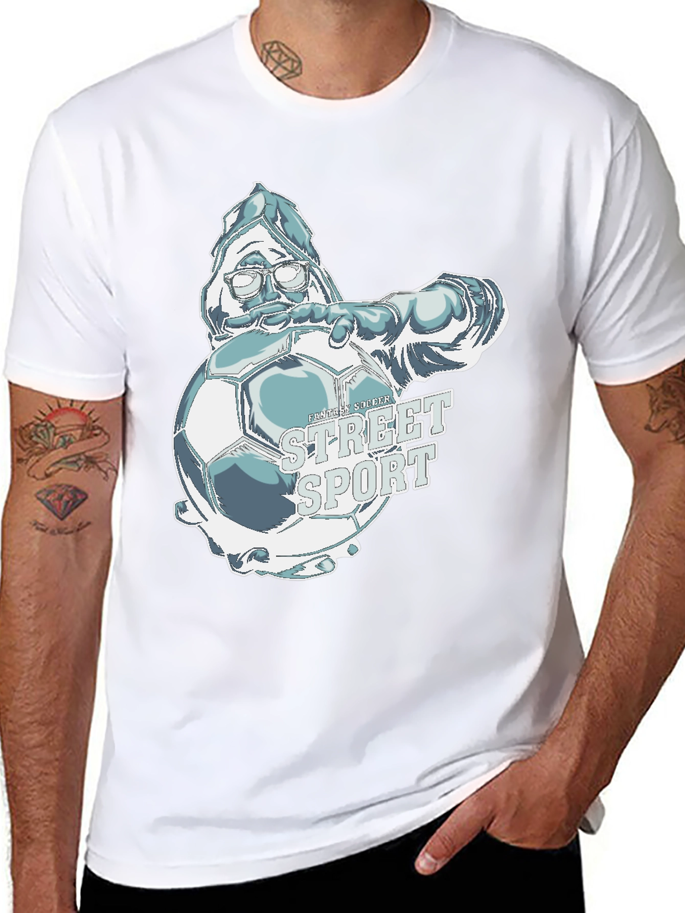 Street Sport T-Shirt - Soccer Santa