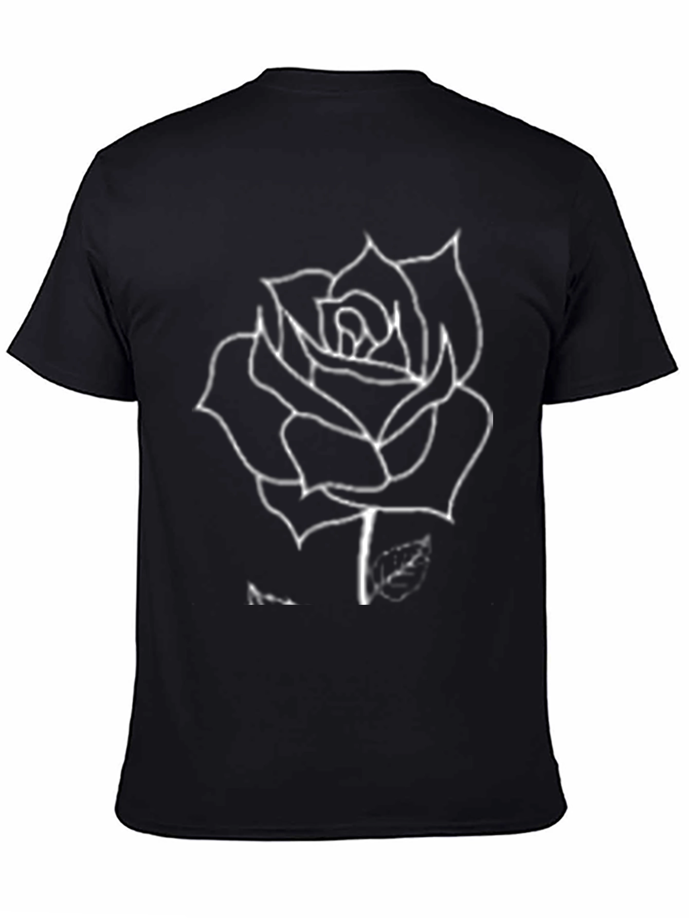 Black Rose Graphic Tee - Stylish Comfort