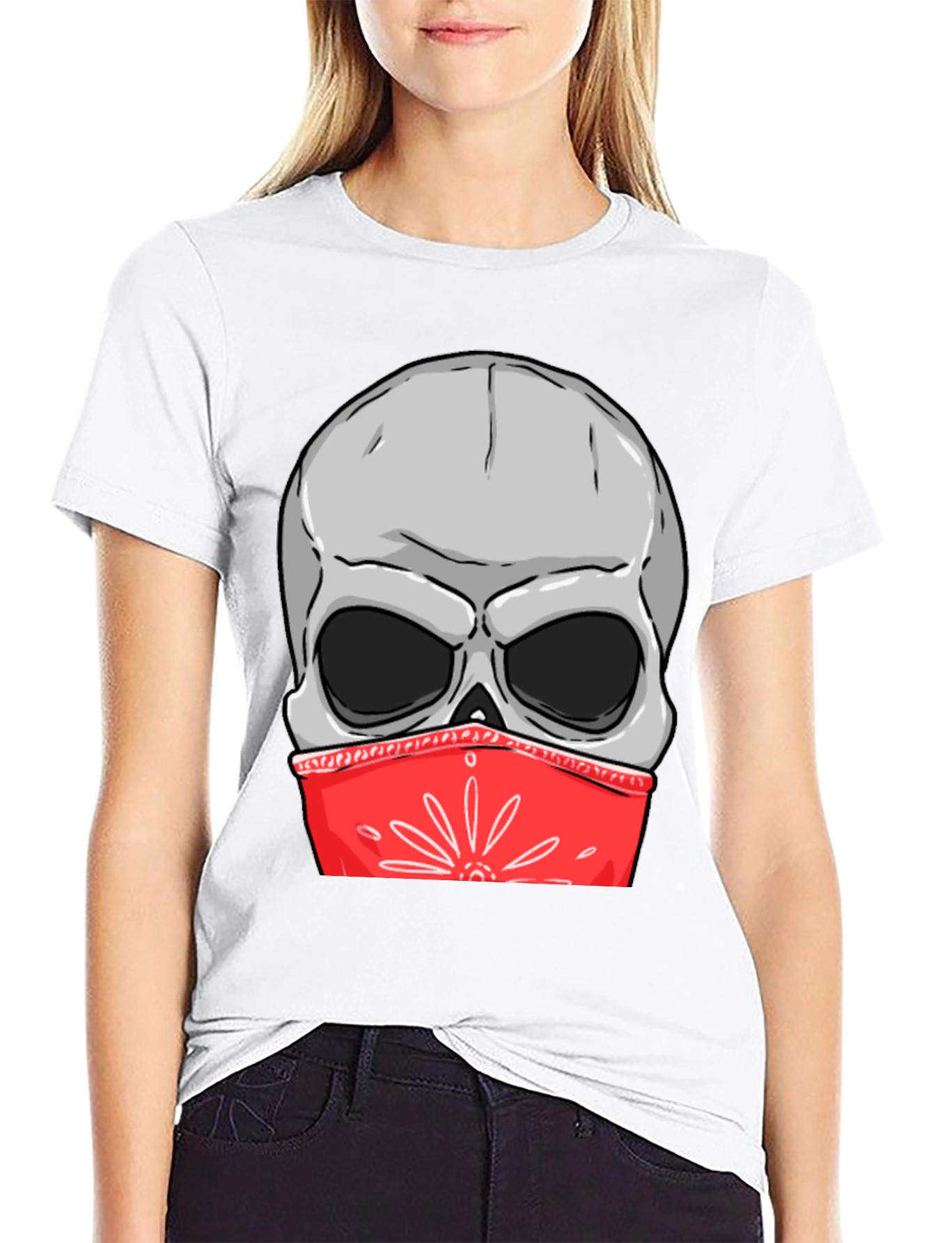 Skull Bandana Graphic Tee