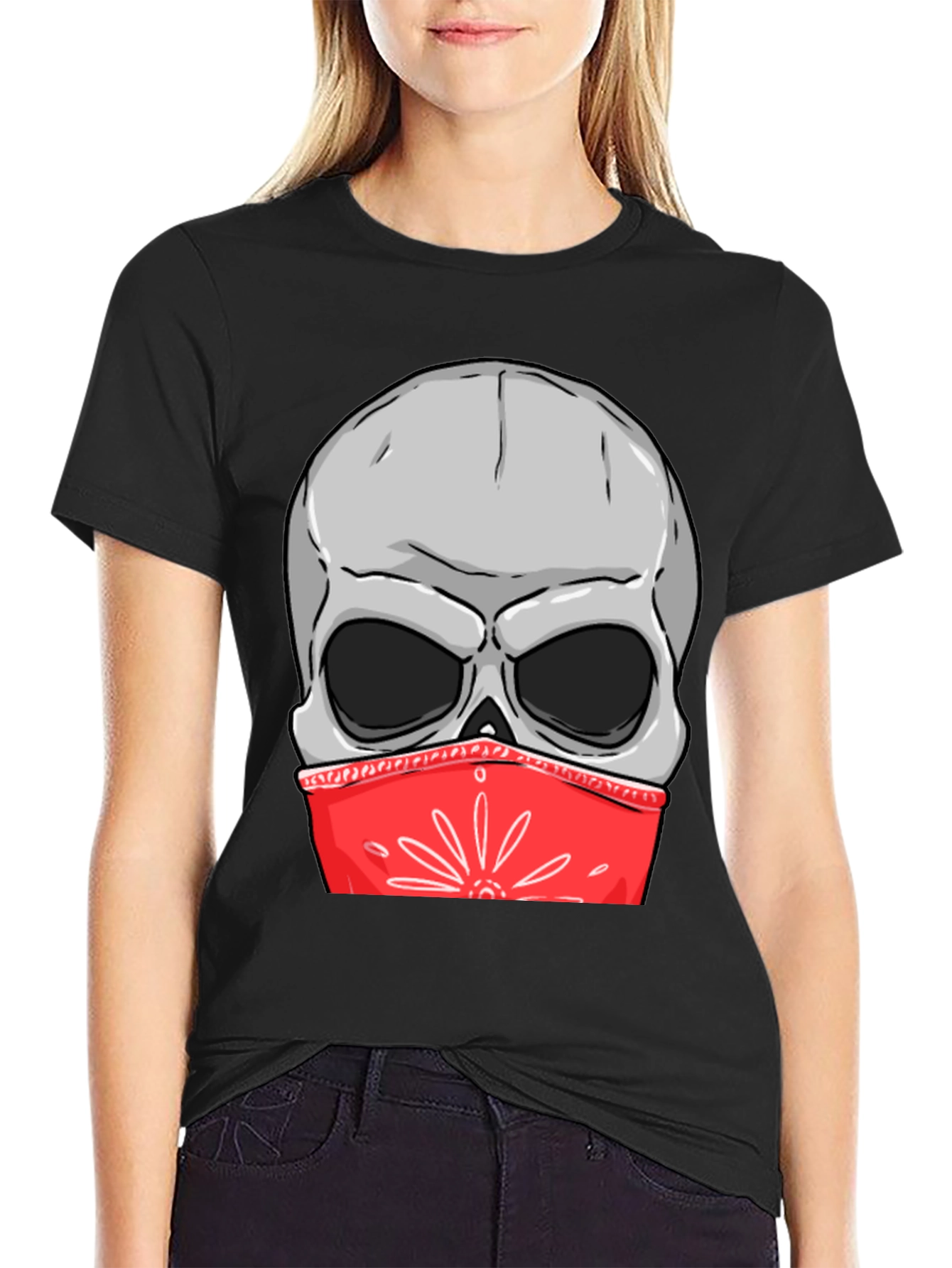 Skull Bandana Graphic Tee