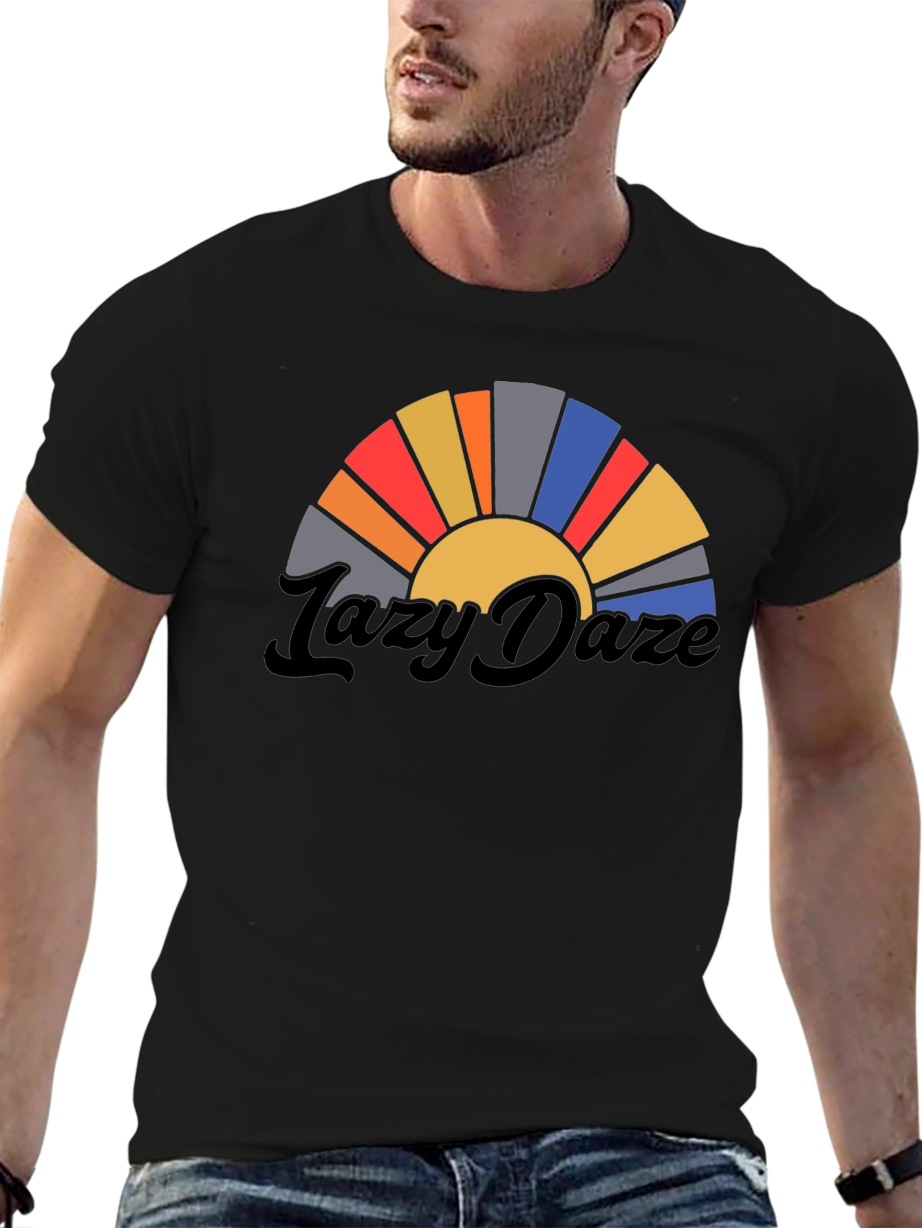 Lazy Daze Retro Graphic T-Shirt