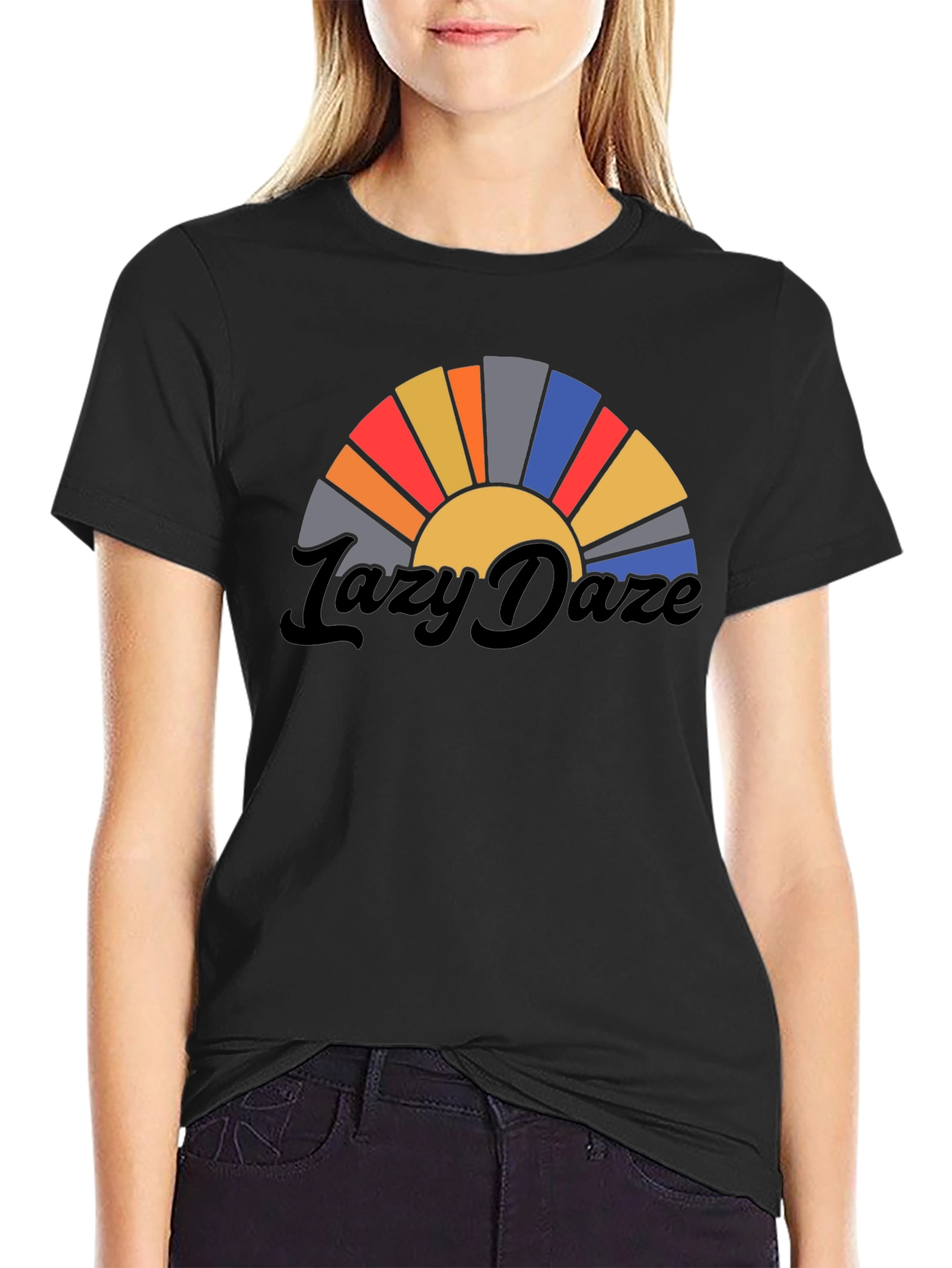 Lazy Daze Retro Graphic T-Shirt