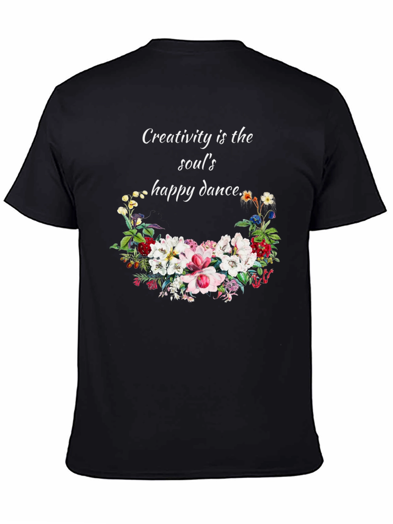 Creativity T-Shirt with Floral Design