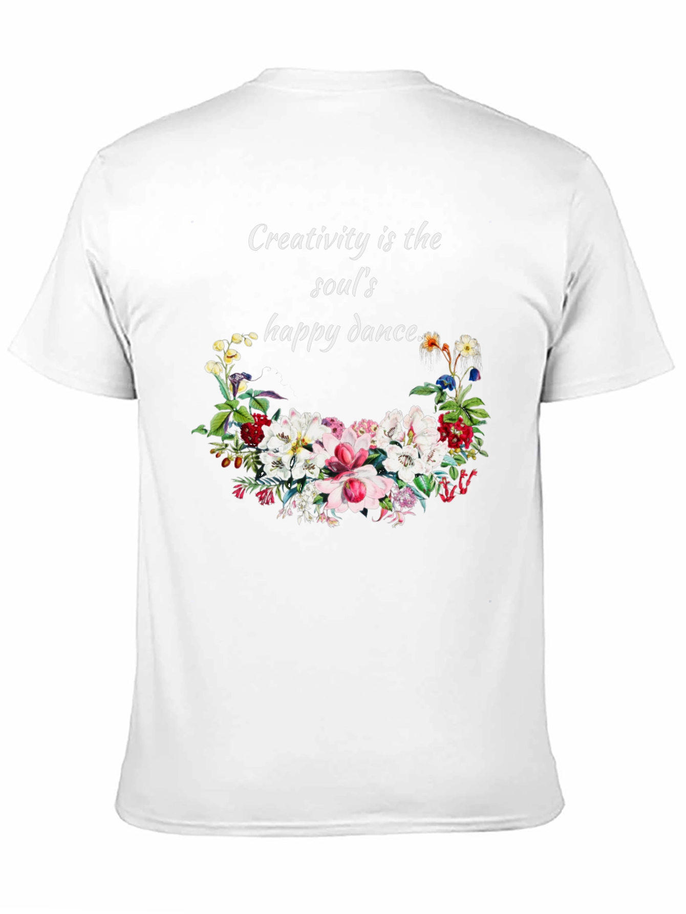 Creativity T-Shirt with Floral Design