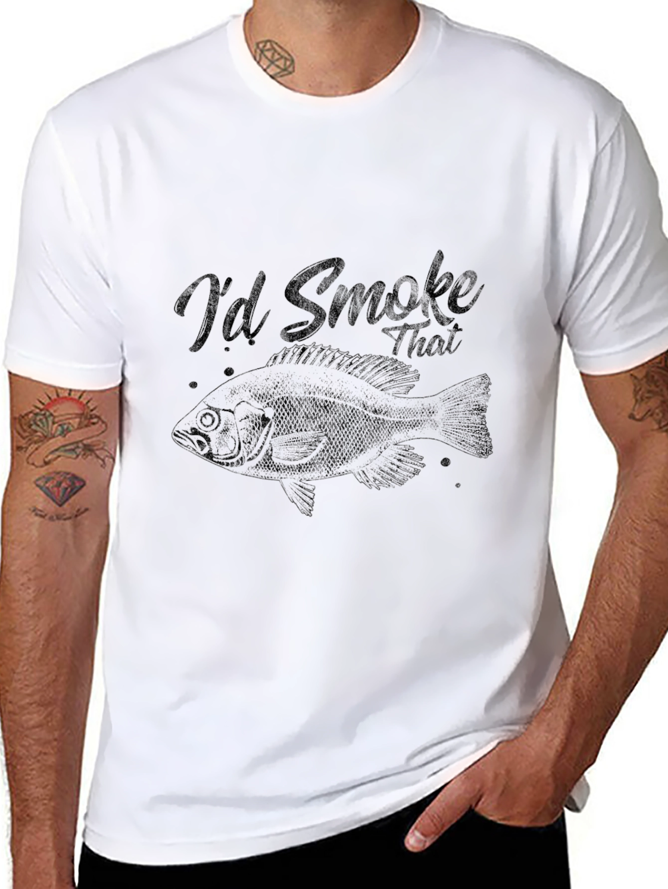 Id Smoke That T-Shirt - Fishing Tee