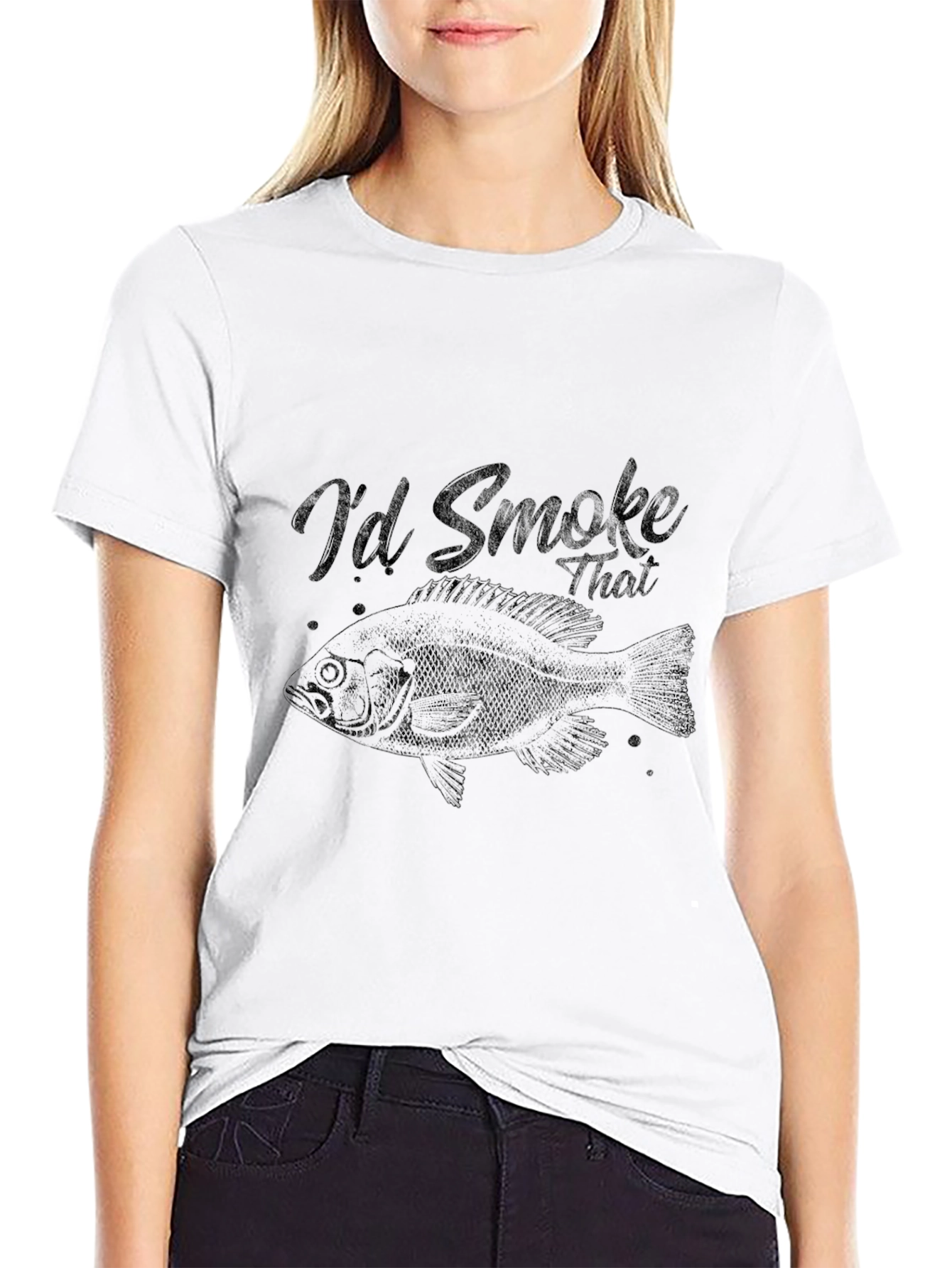 Id Smoke That T-Shirt - Fishing Tee