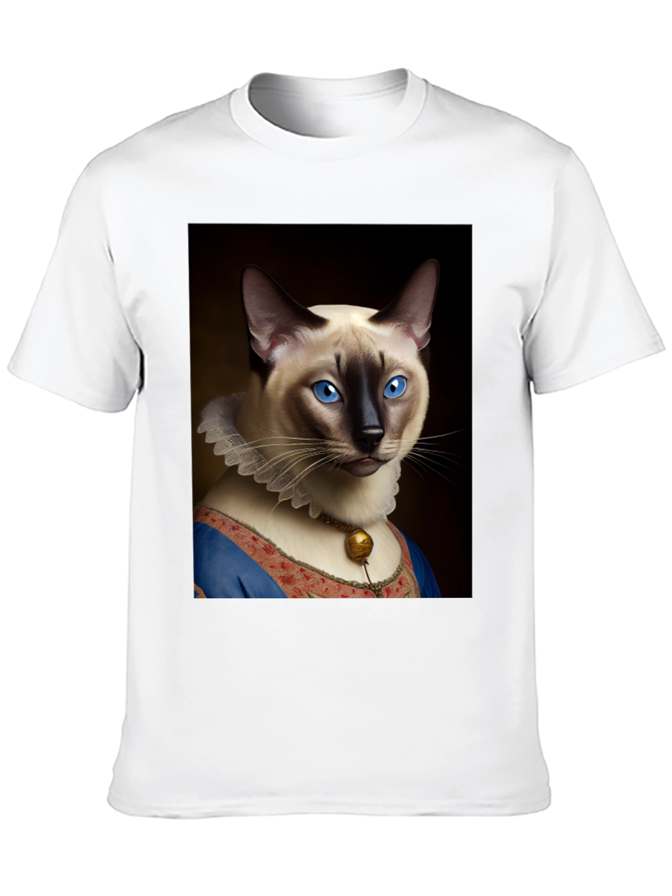 Cat Portrait Graphic T-Shirt - Royal Feline Tee