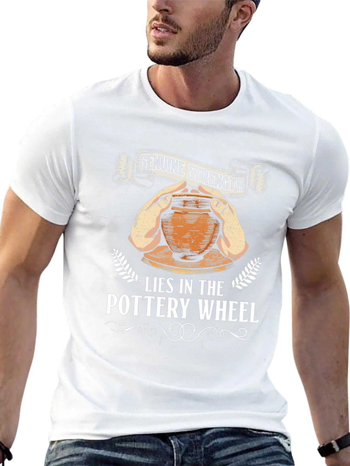 Pottery Wheel Genuine Strength Graphic Tee