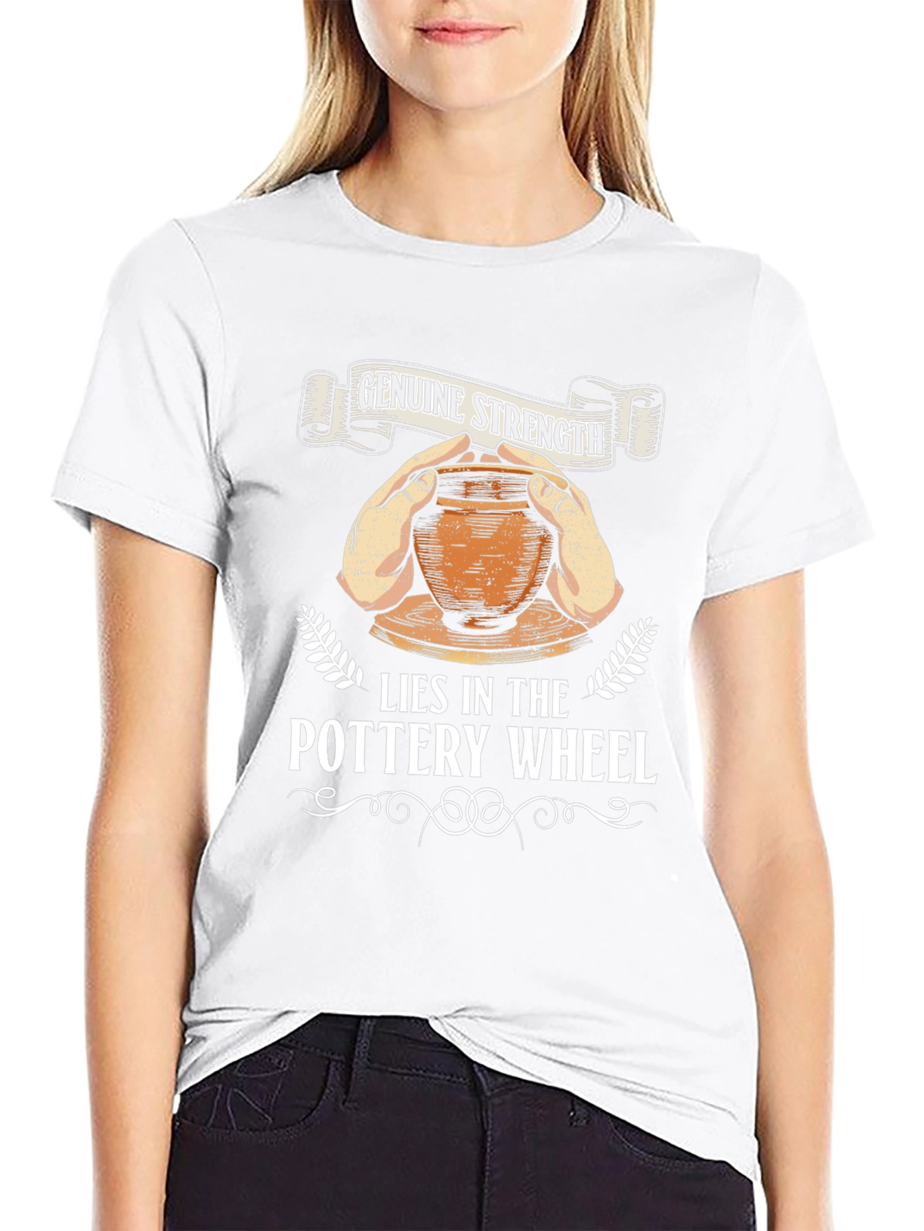 Pottery Wheel Genuine Strength Graphic Tee