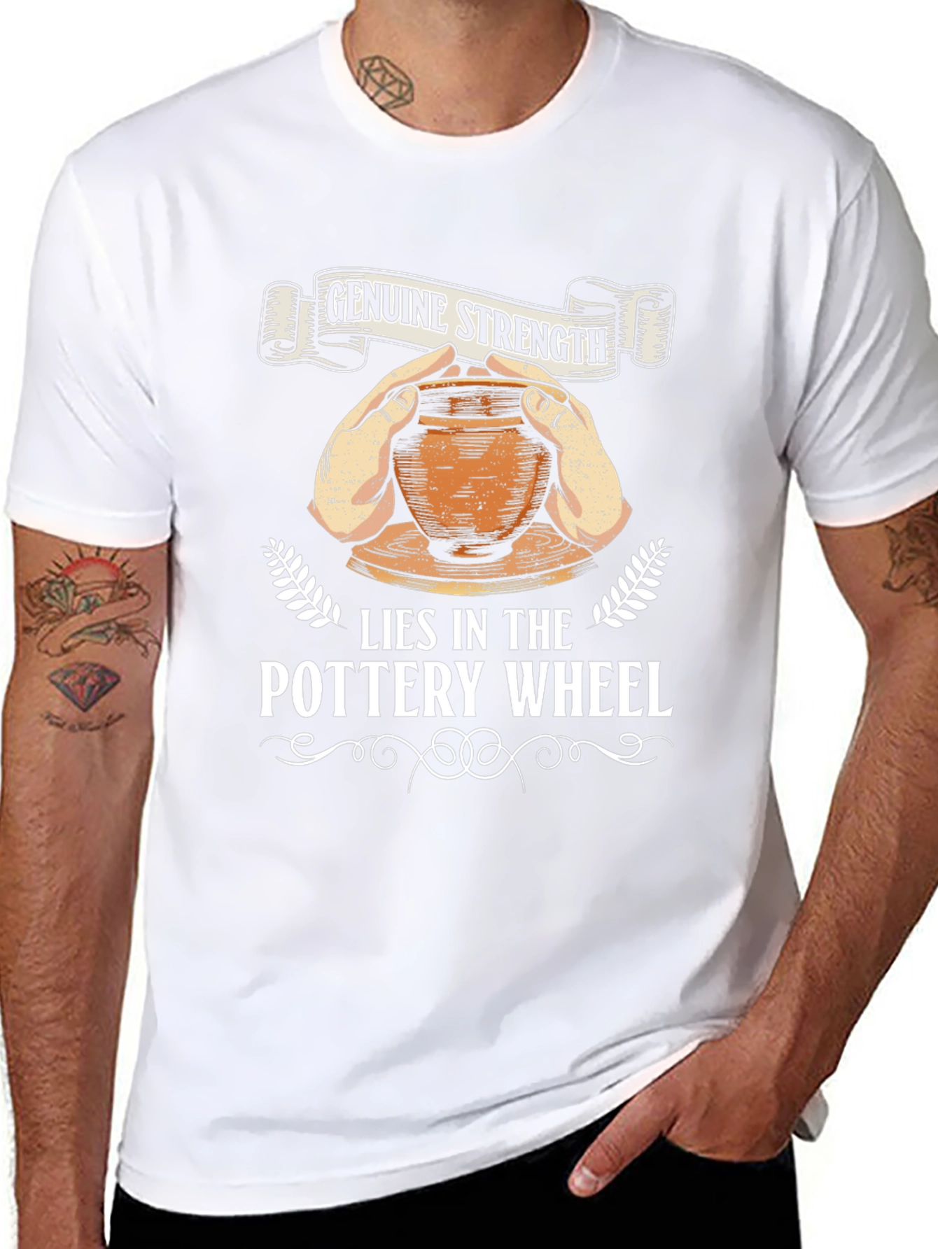 Pottery Wheel Genuine Strength Graphic Tee