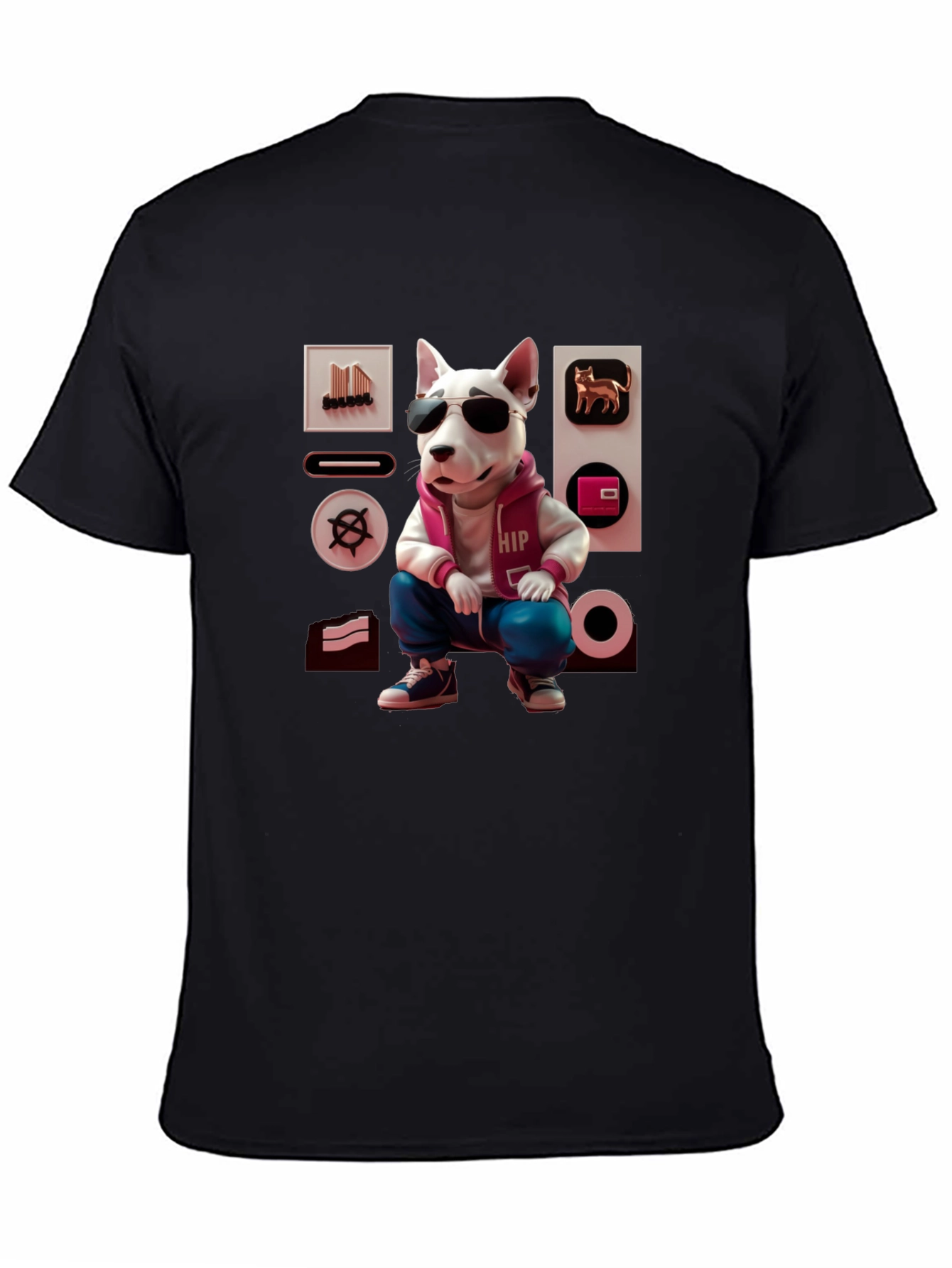 Cool Dog Graphic Tee - Urban Hipster Style