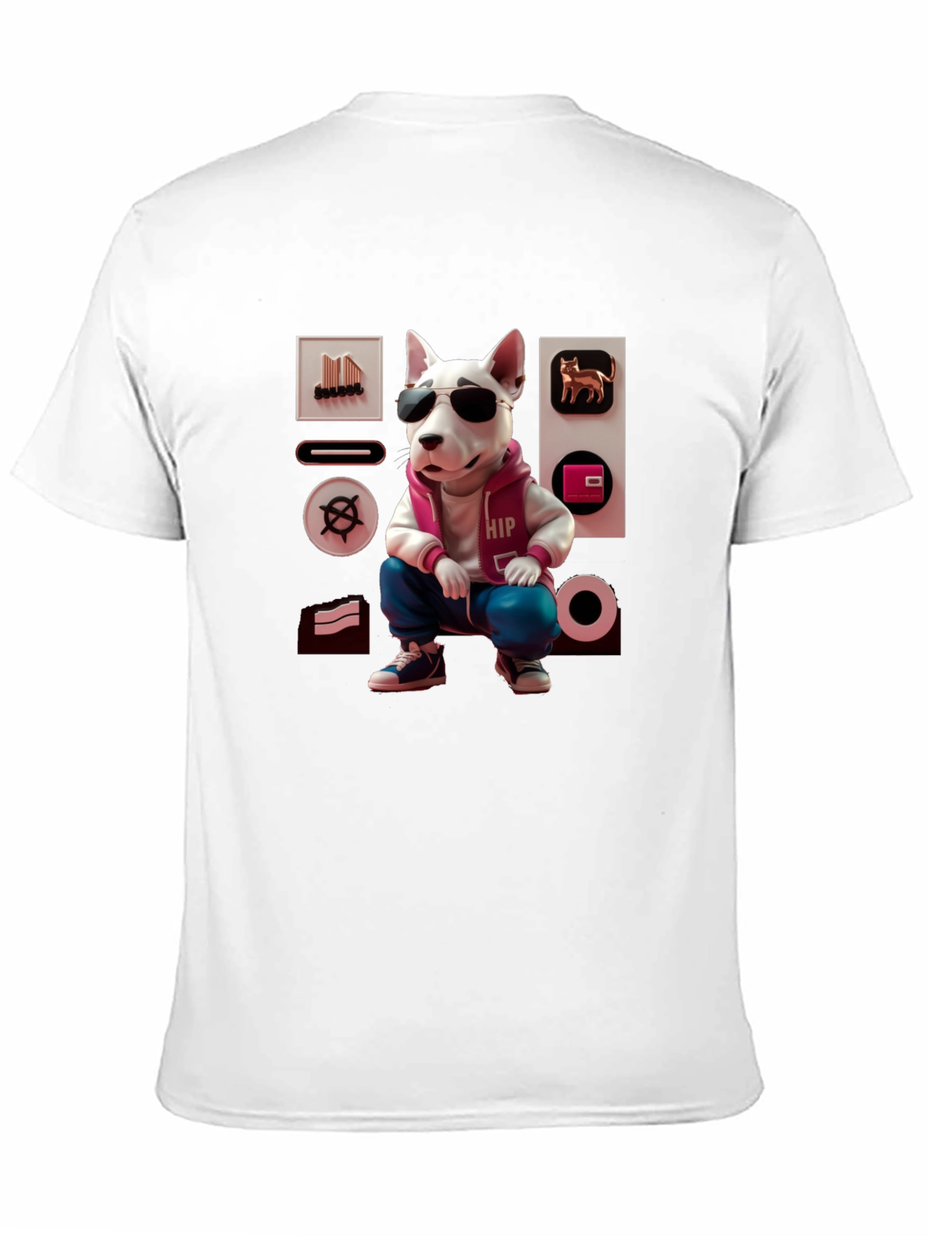 Cool Dog Graphic Tee - Urban Hipster Style
