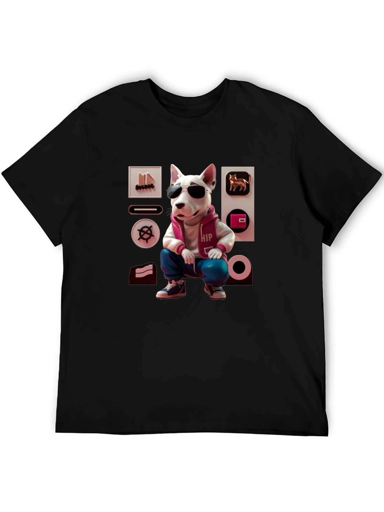 Cool Dog Graphic Tee - Urban Hipster Style