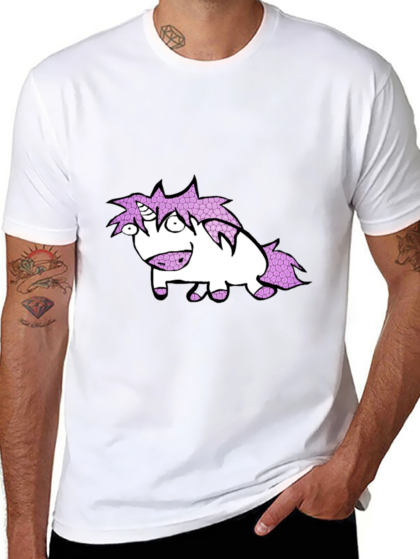 Unicorn Cartoon Graphic Tee