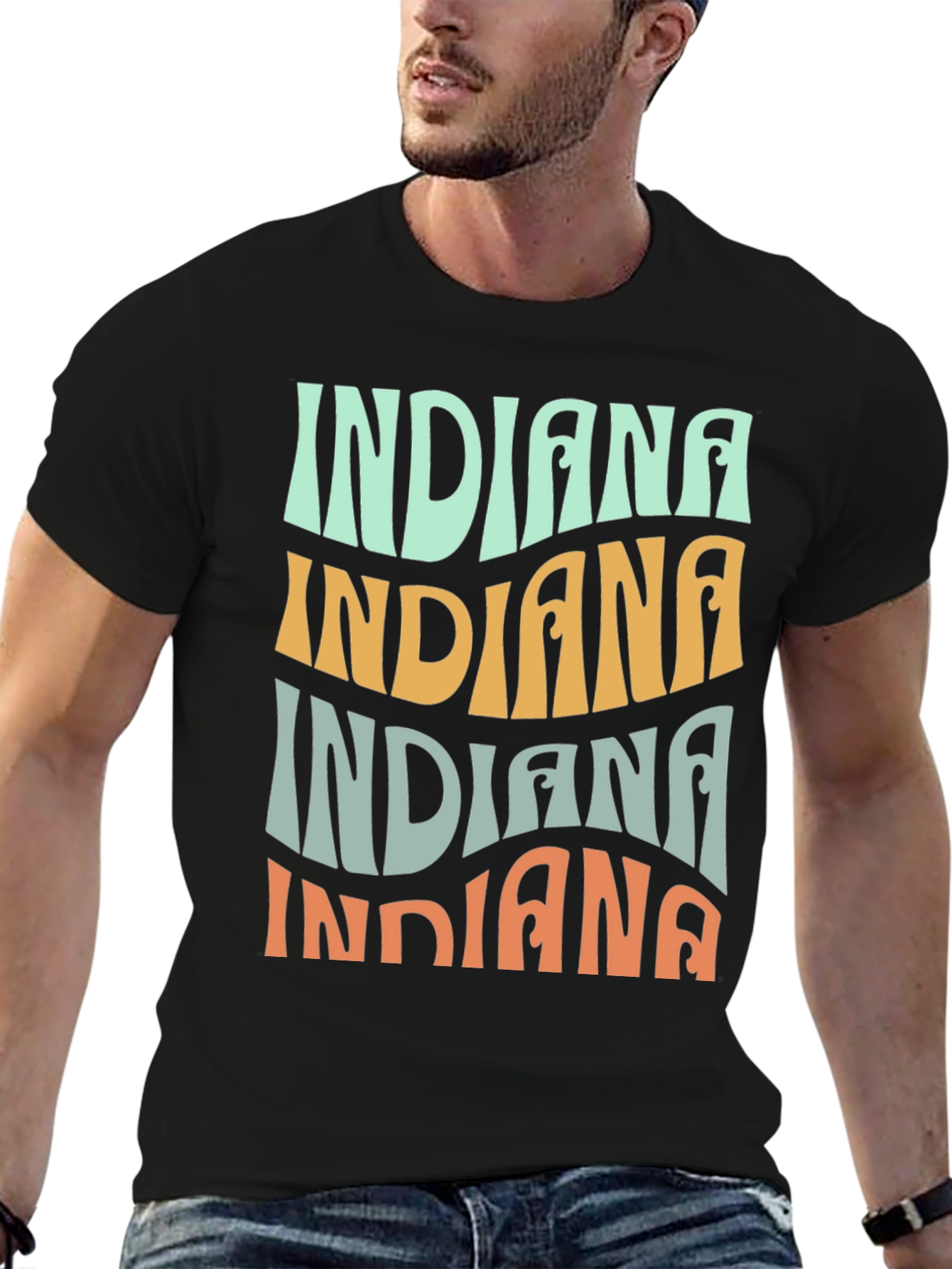 Retro Indiana Graphic T-Shirt