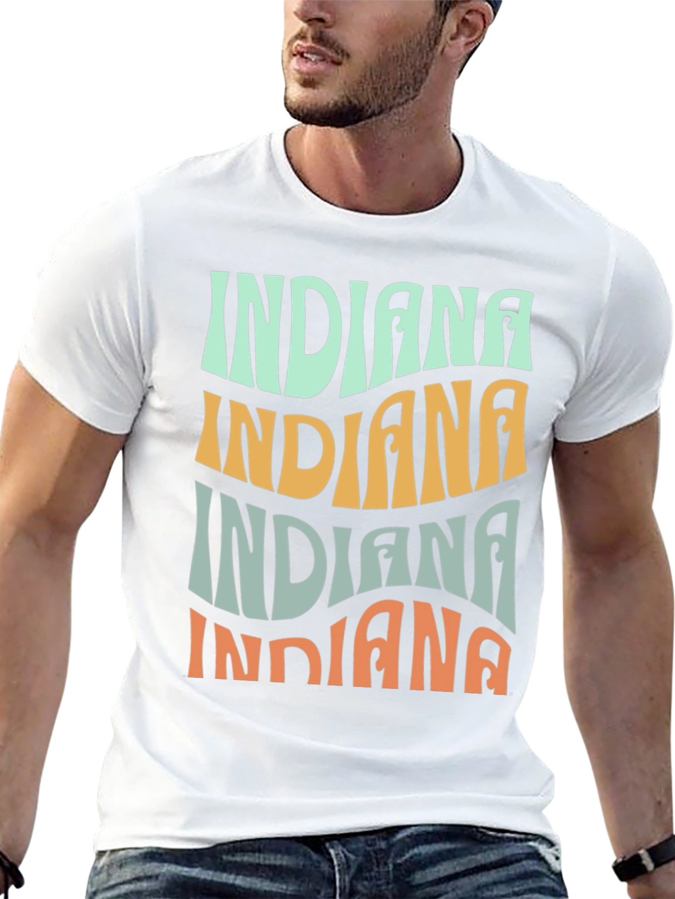 Retro Indiana Graphic T-Shirt