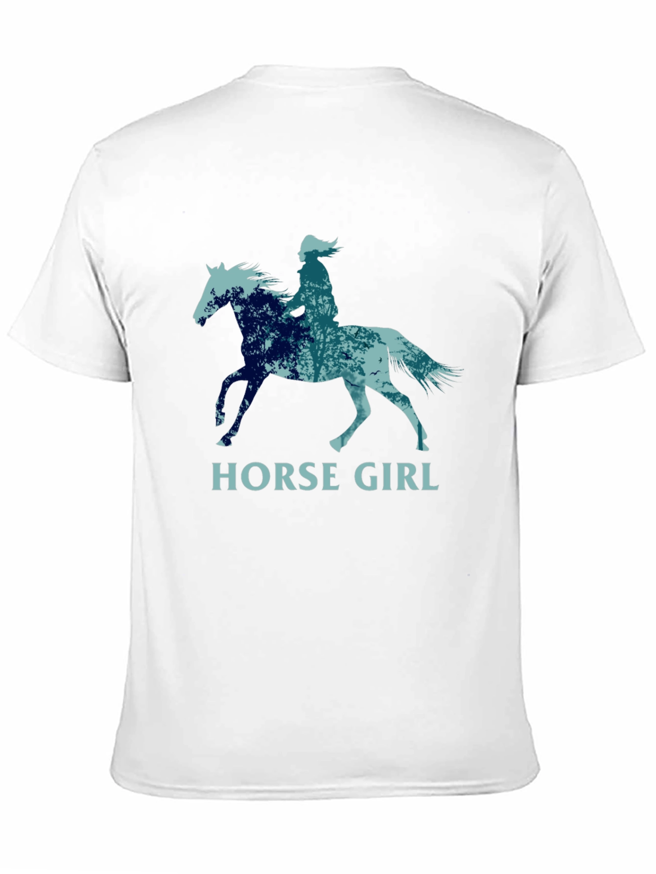 Horse Girl T-Shirt - Nature Silhouette Design