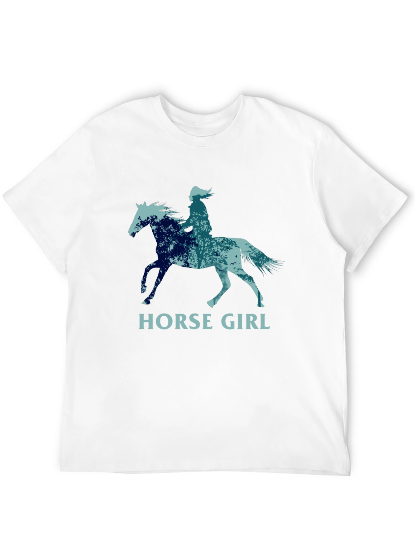 Horse Girl T-Shirt - Nature Silhouette Design