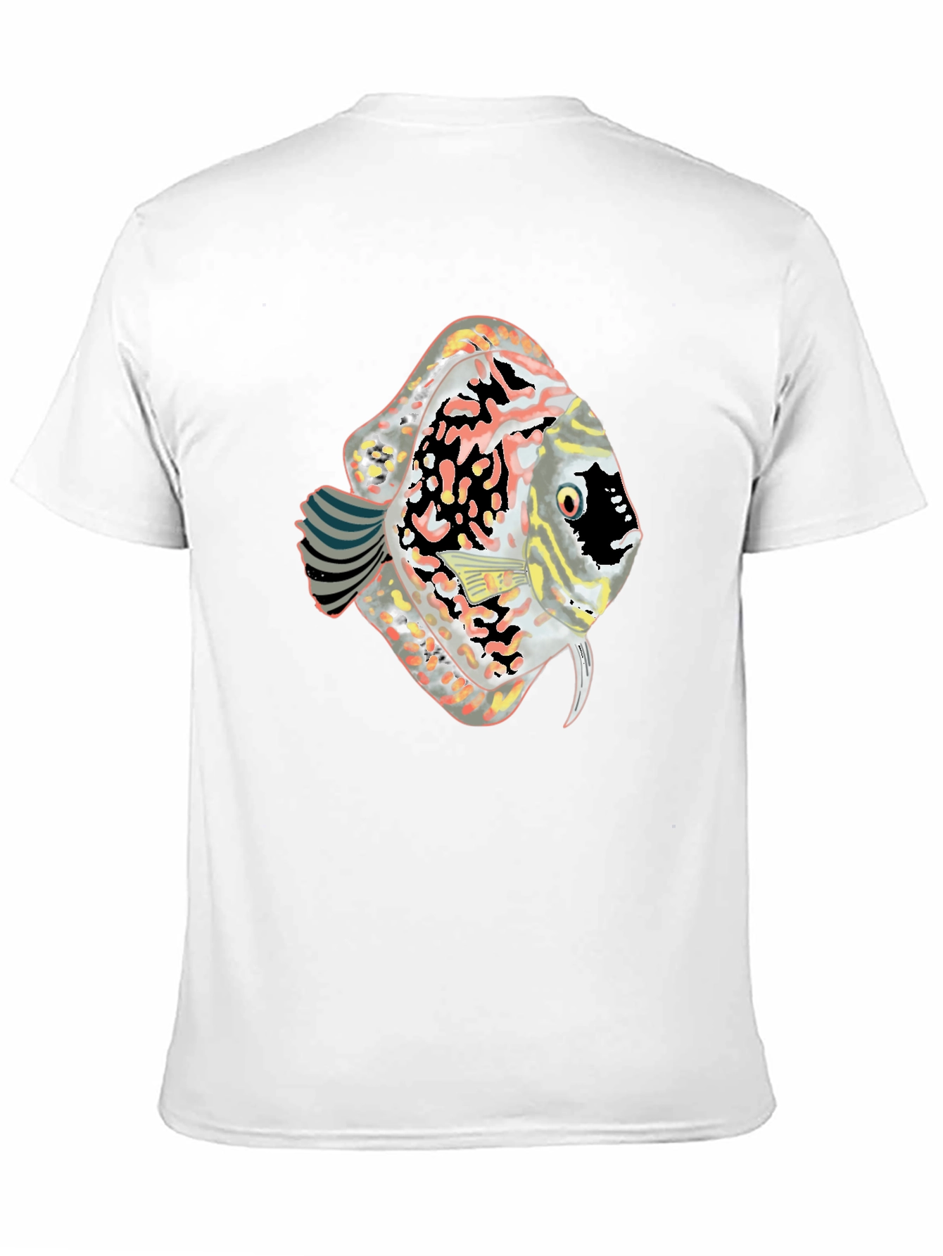 Discus Fish Graphic Black T-Shirt