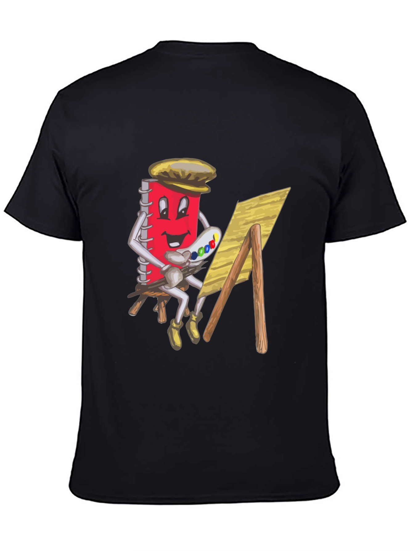 Artist Notebook Graphic Tee - Unisex Black T-Shirt
