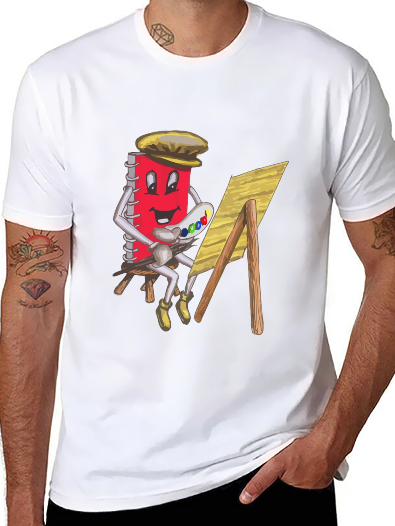 Artist Notebook Graphic Tee - Unisex Black T-Shirt