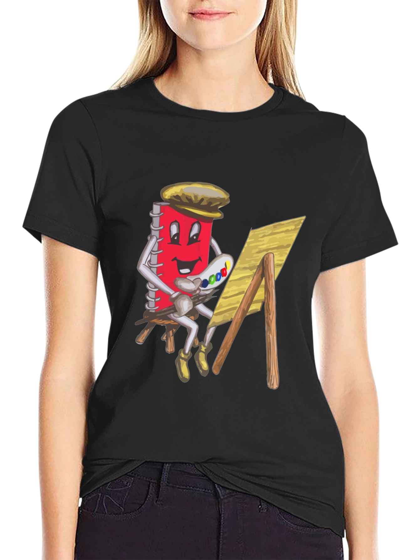 Artist Notebook Graphic Tee - Unisex Black T-Shirt