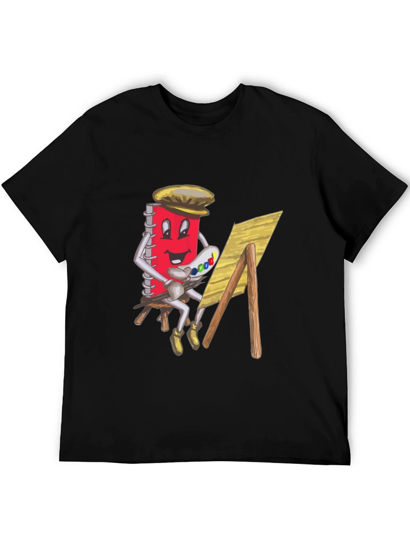 Artist Notebook Graphic Tee - Unisex Black T-Shirt