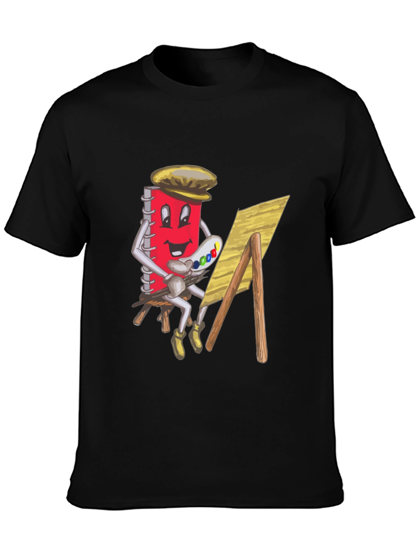 Artist Notebook Graphic Tee - Unisex Black T-Shirt