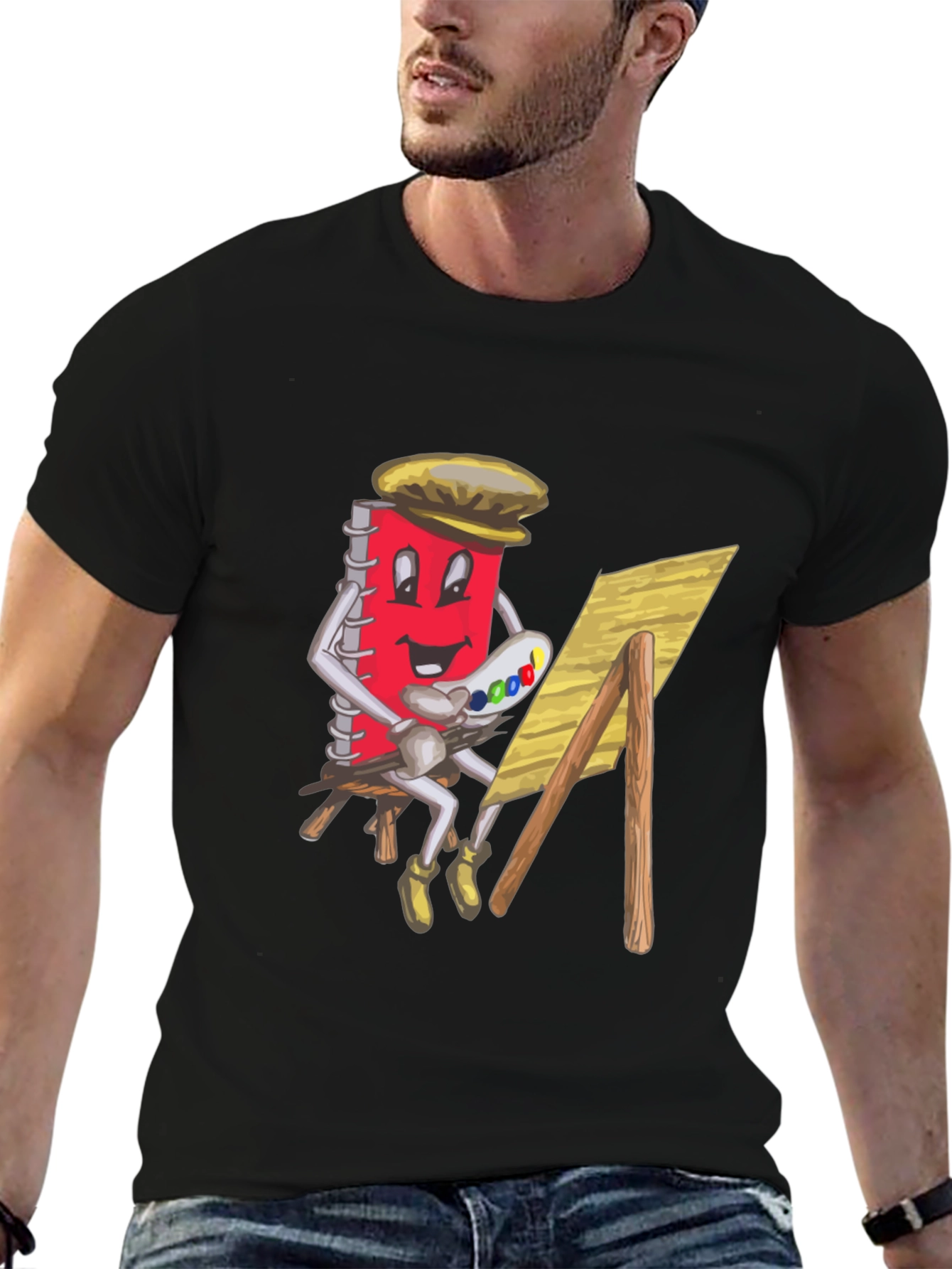 Artist Notebook Graphic Tee - Unisex Black T-Shirt