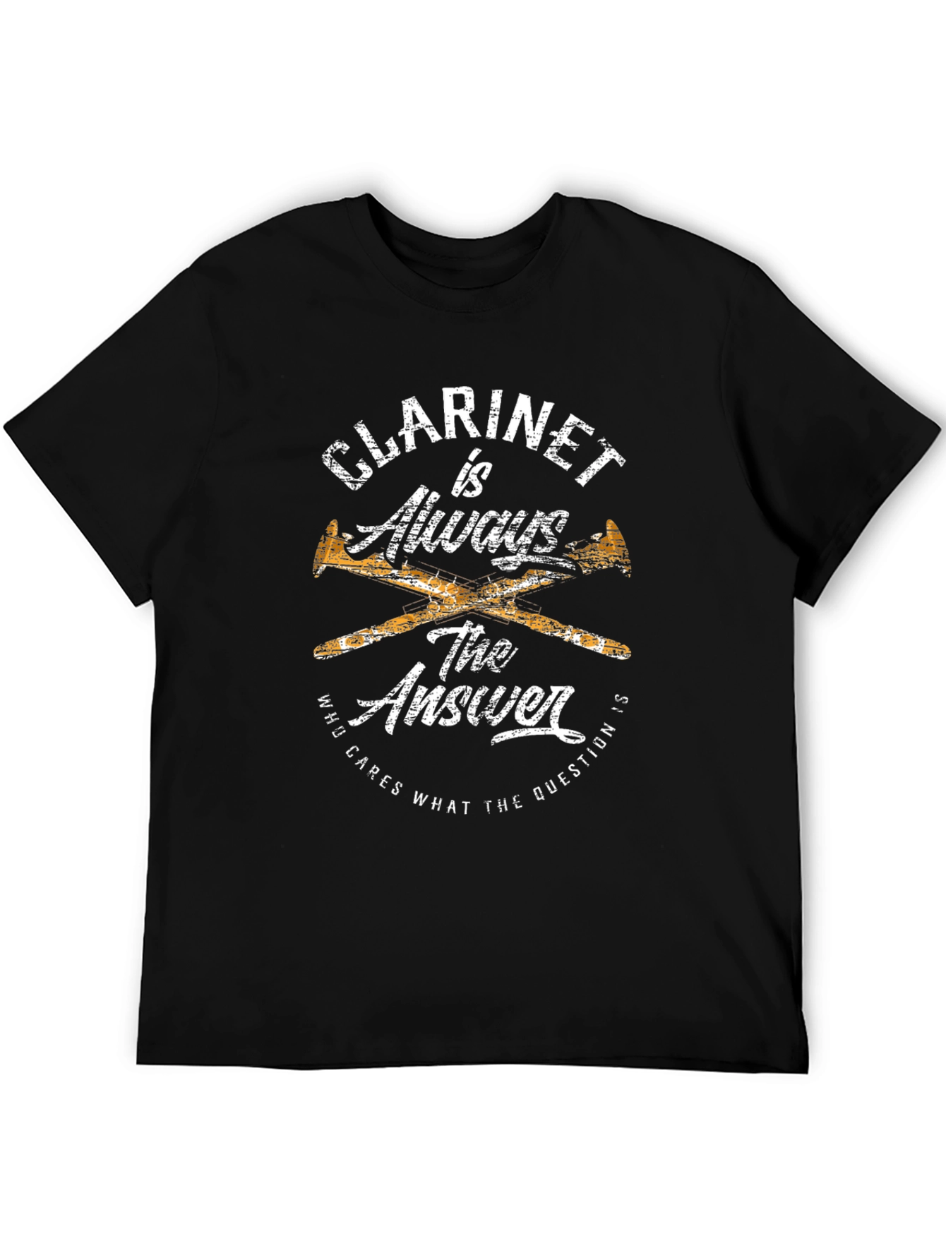 Clarinet Always The Answer Graphic T-Shirt