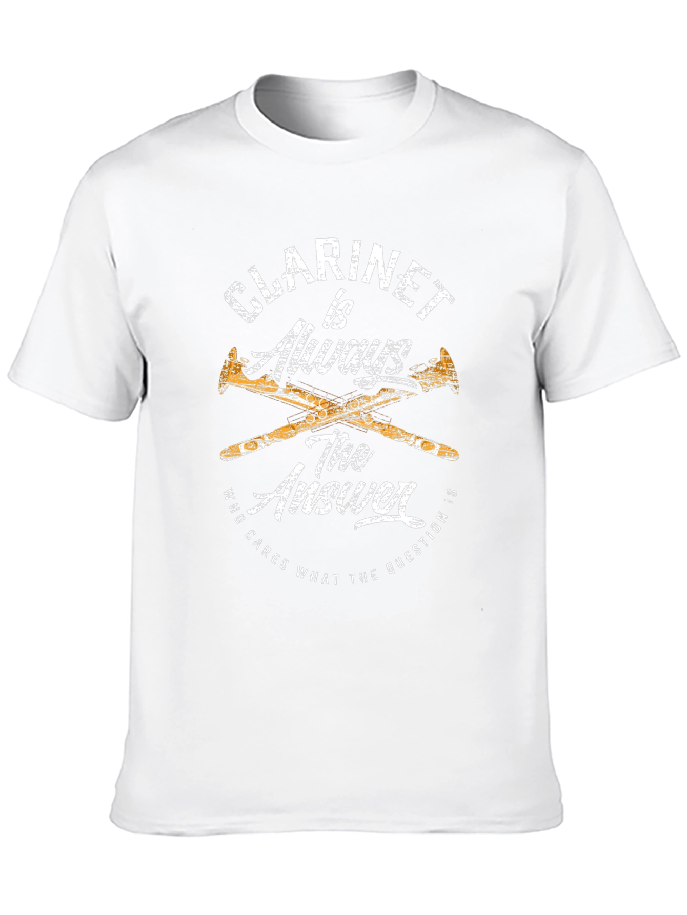 Clarinet Always The Answer Graphic T-Shirt