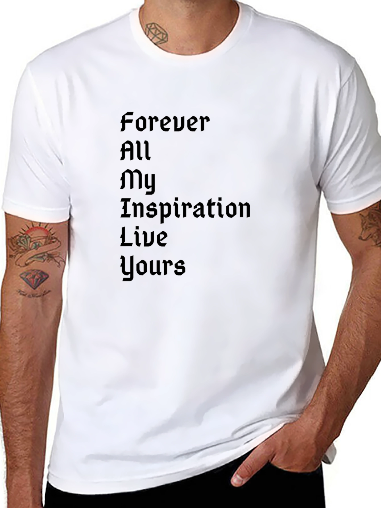 Inspirational Black T-Shirt - Forever All My