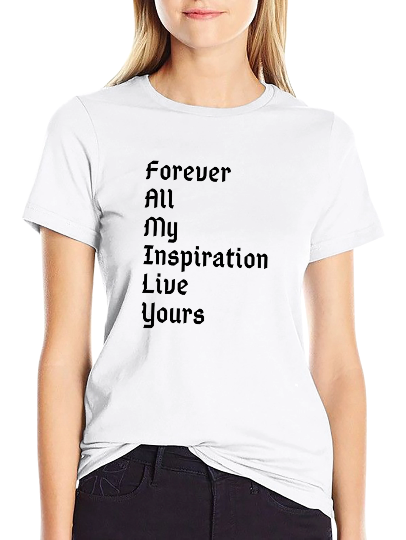 Inspirational Black T-Shirt - Forever All My
