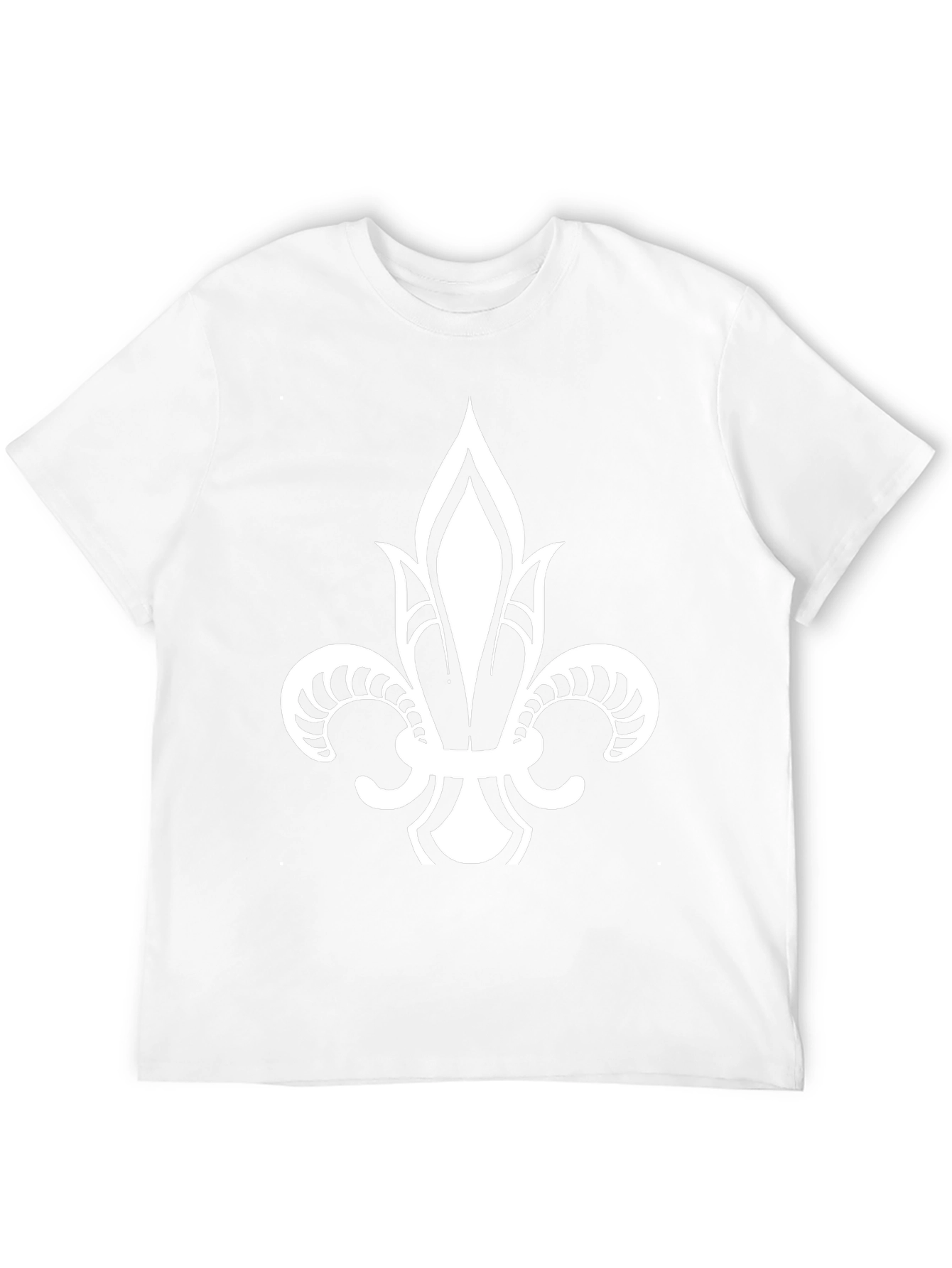 Fleur-de-Lis Graphic Tee - Stylish Black Cotton Shirt