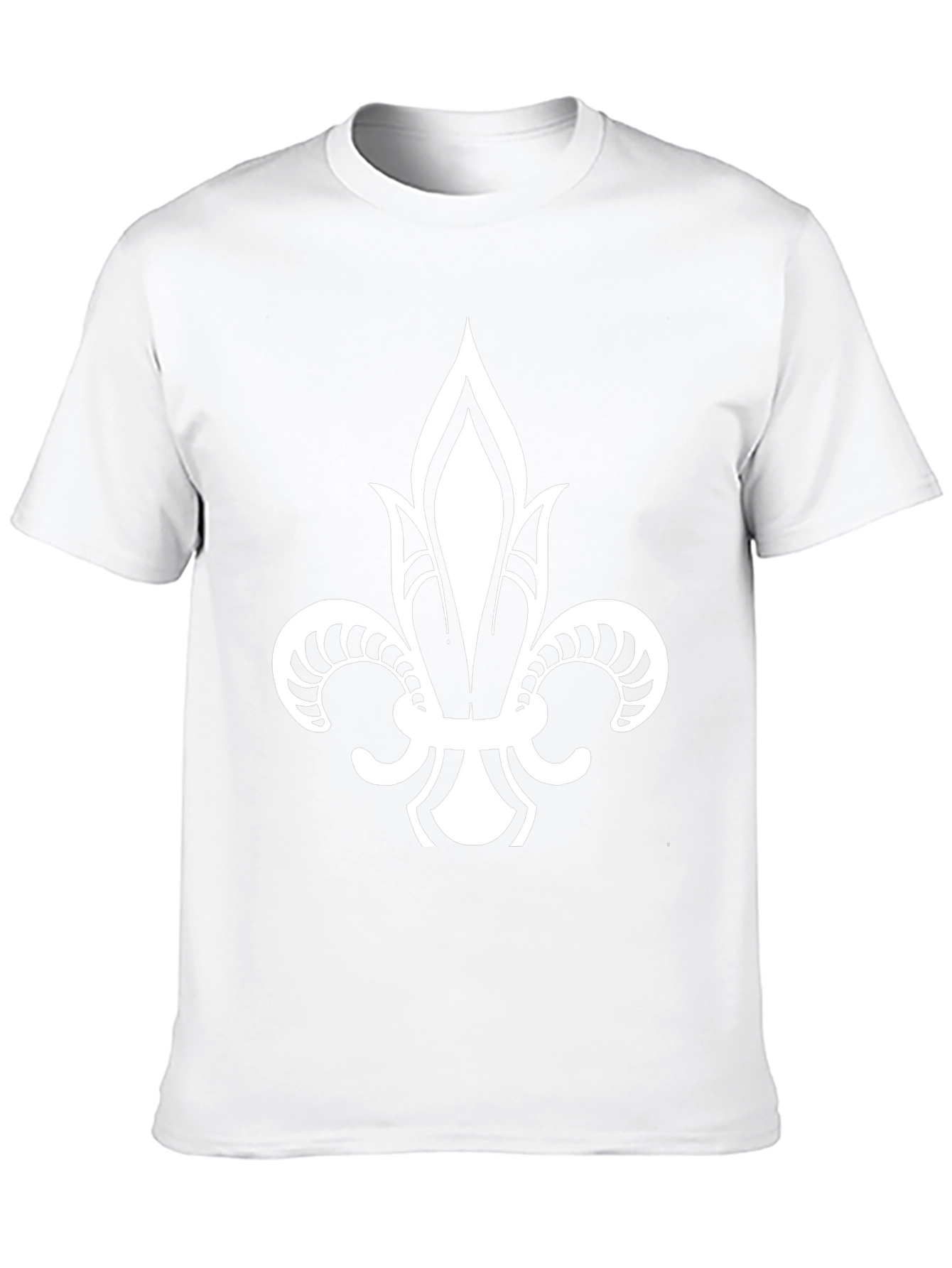 Fleur-de-Lis Graphic Tee - Stylish Black Cotton Shirt