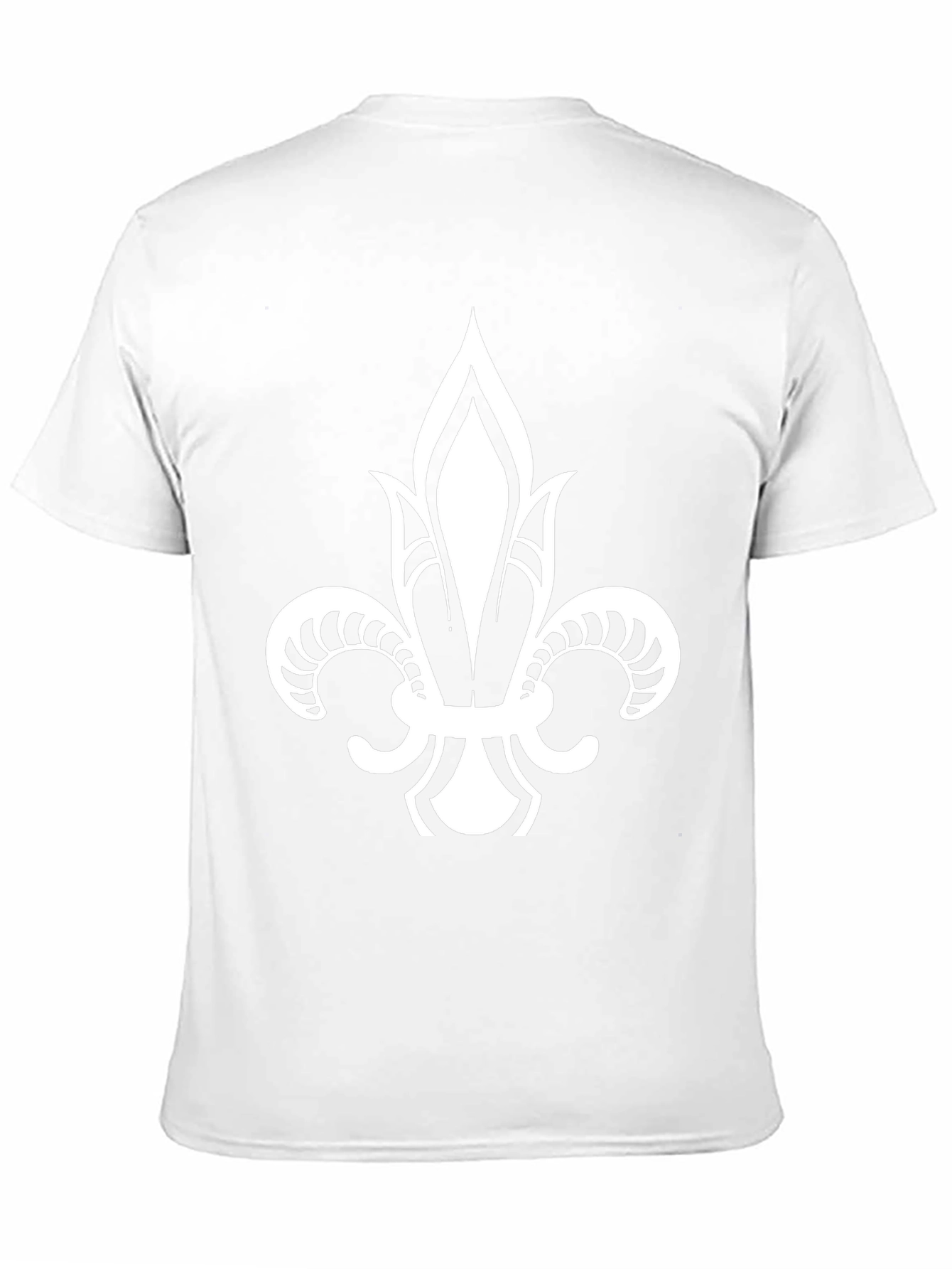 Fleur-de-Lis Graphic Tee - Stylish Black Cotton Shirt