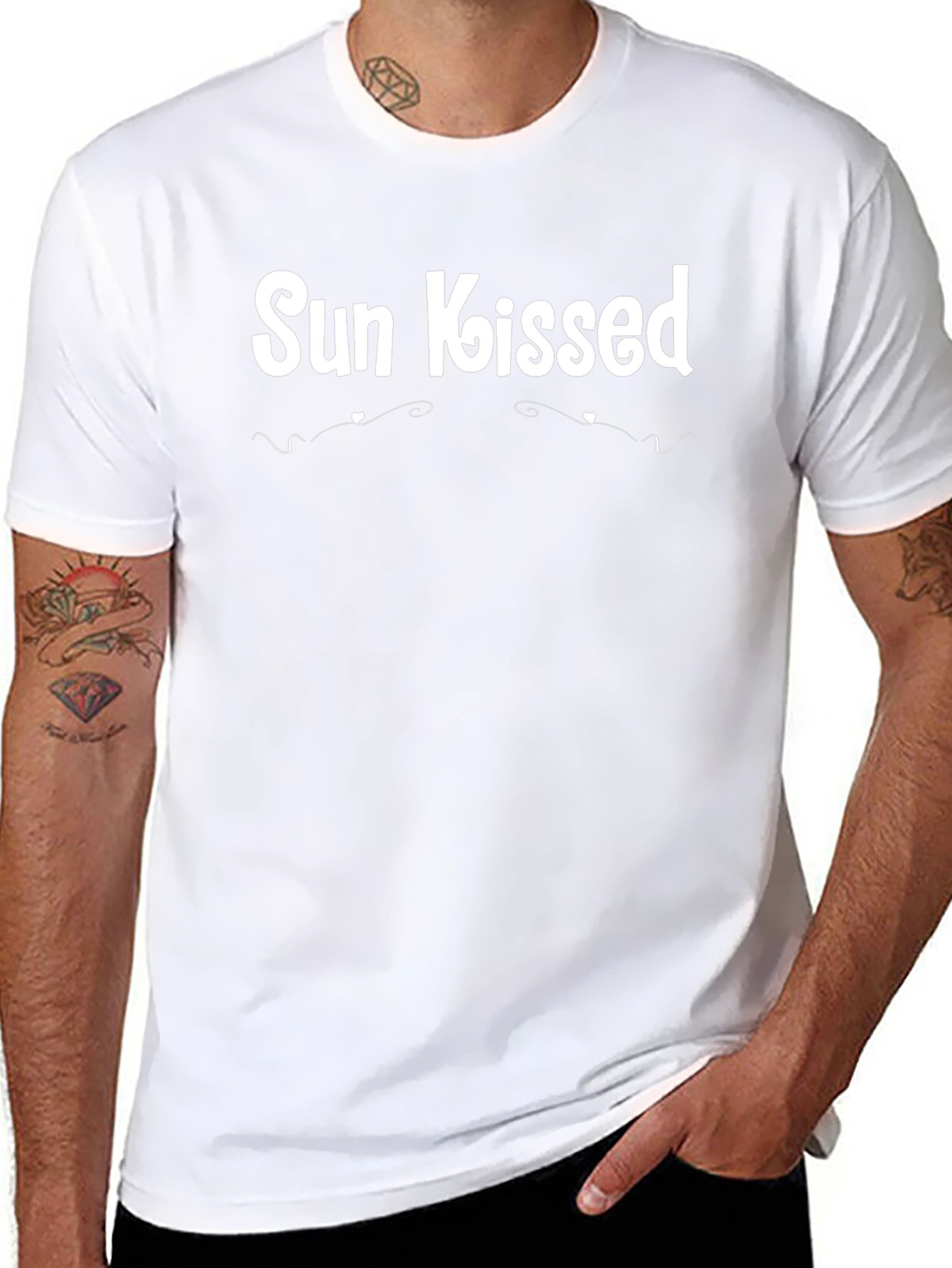 Sun Kissed Black T-Shirt - Trendy Casual Wear