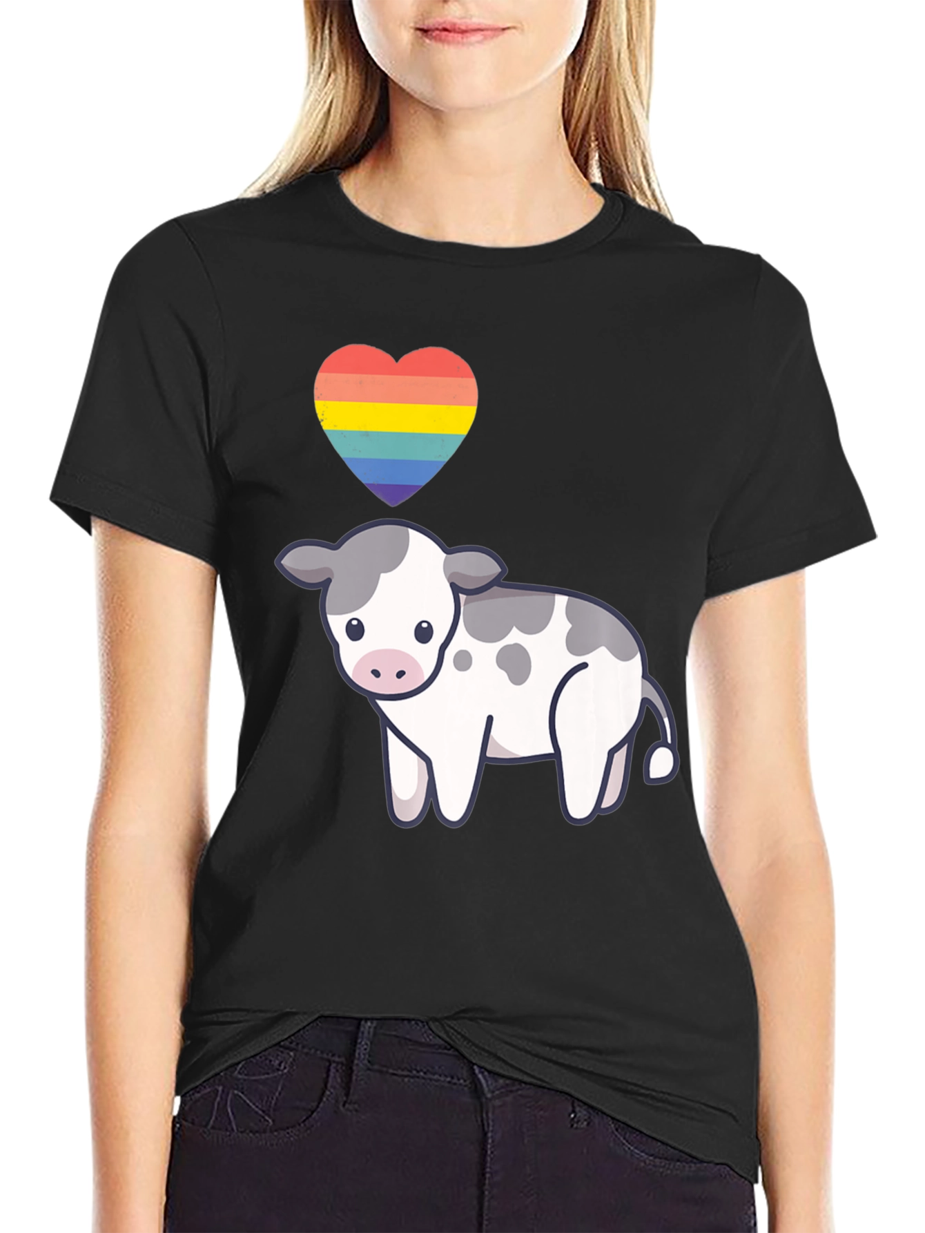 LGBTQ+ Cow Heart T-Shirt