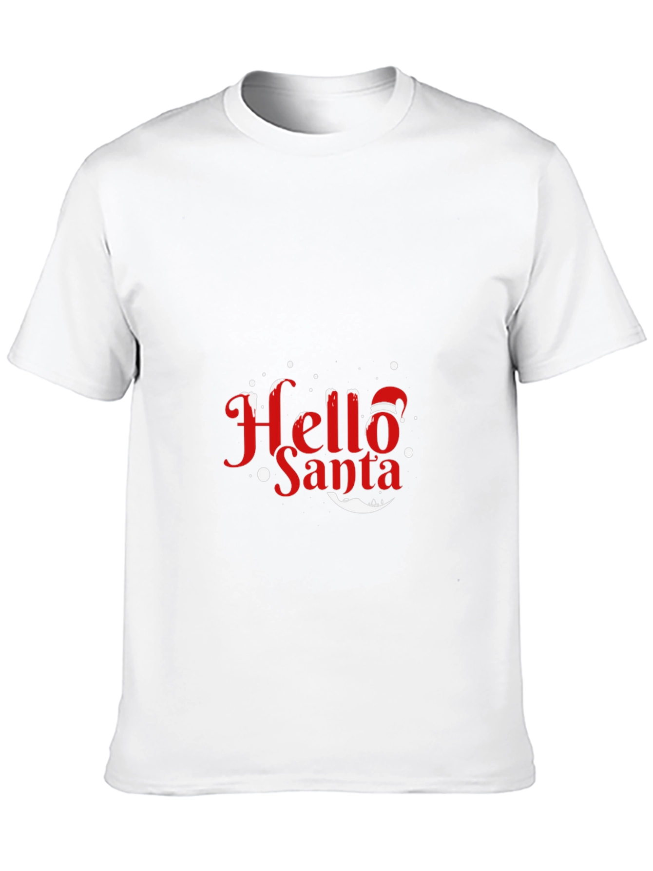 Hello Santa Holiday T-Shirt - Festive Christmas Tee