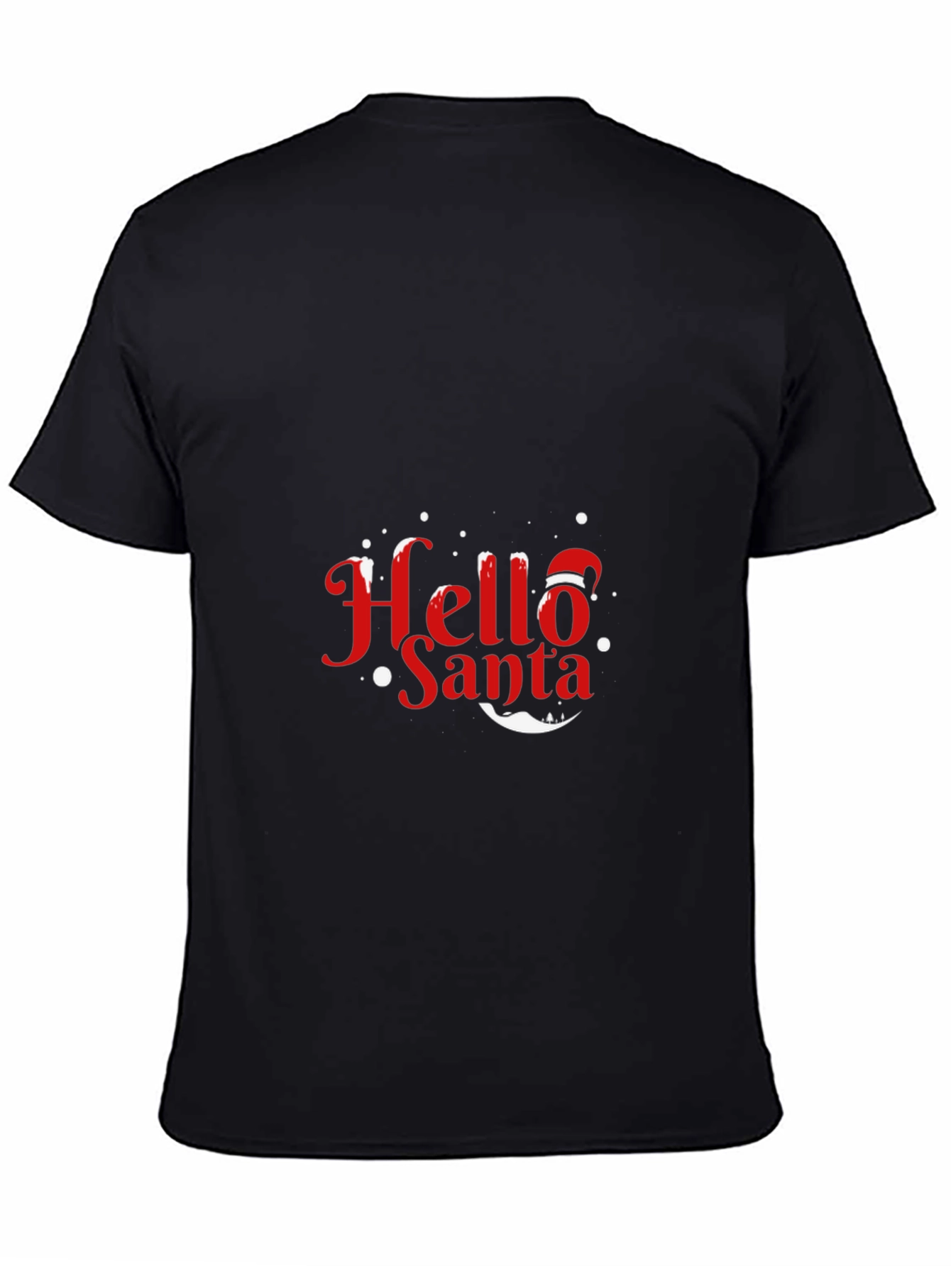 Hello Santa Holiday T-Shirt - Festive Christmas Tee