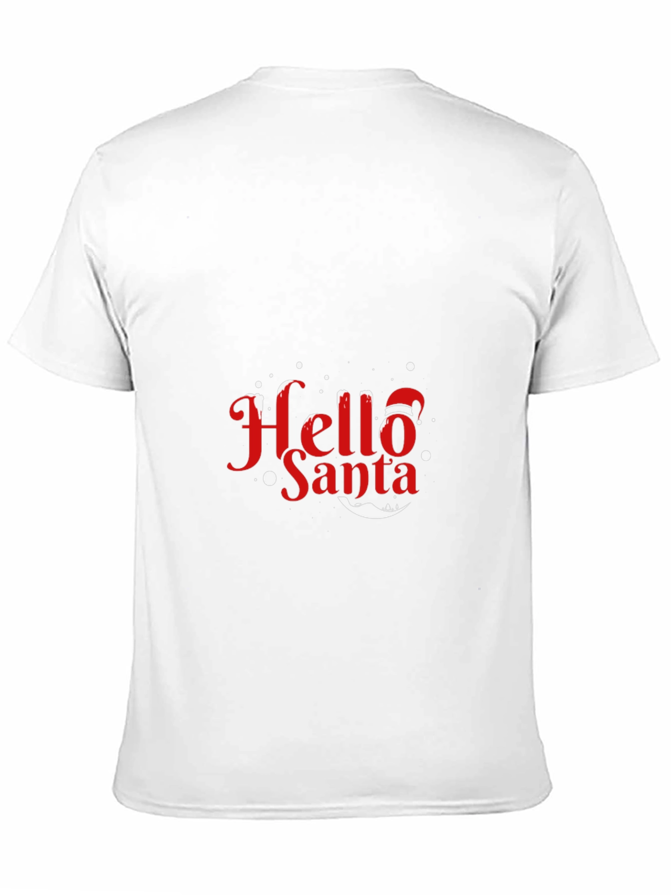 Hello Santa Holiday T-Shirt - Festive Christmas Tee