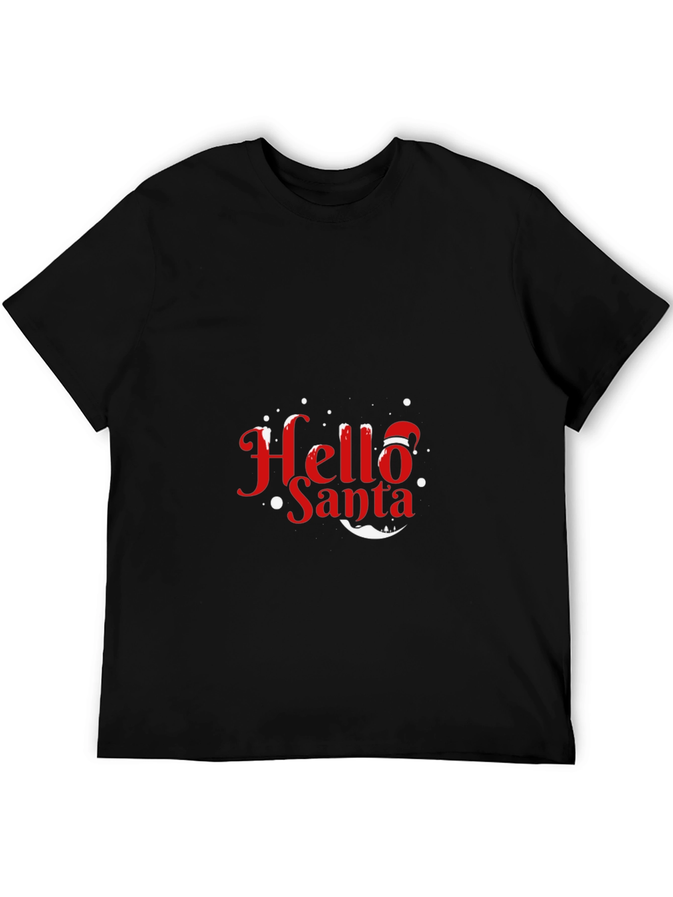 Hello Santa Holiday T-Shirt - Festive Christmas Tee