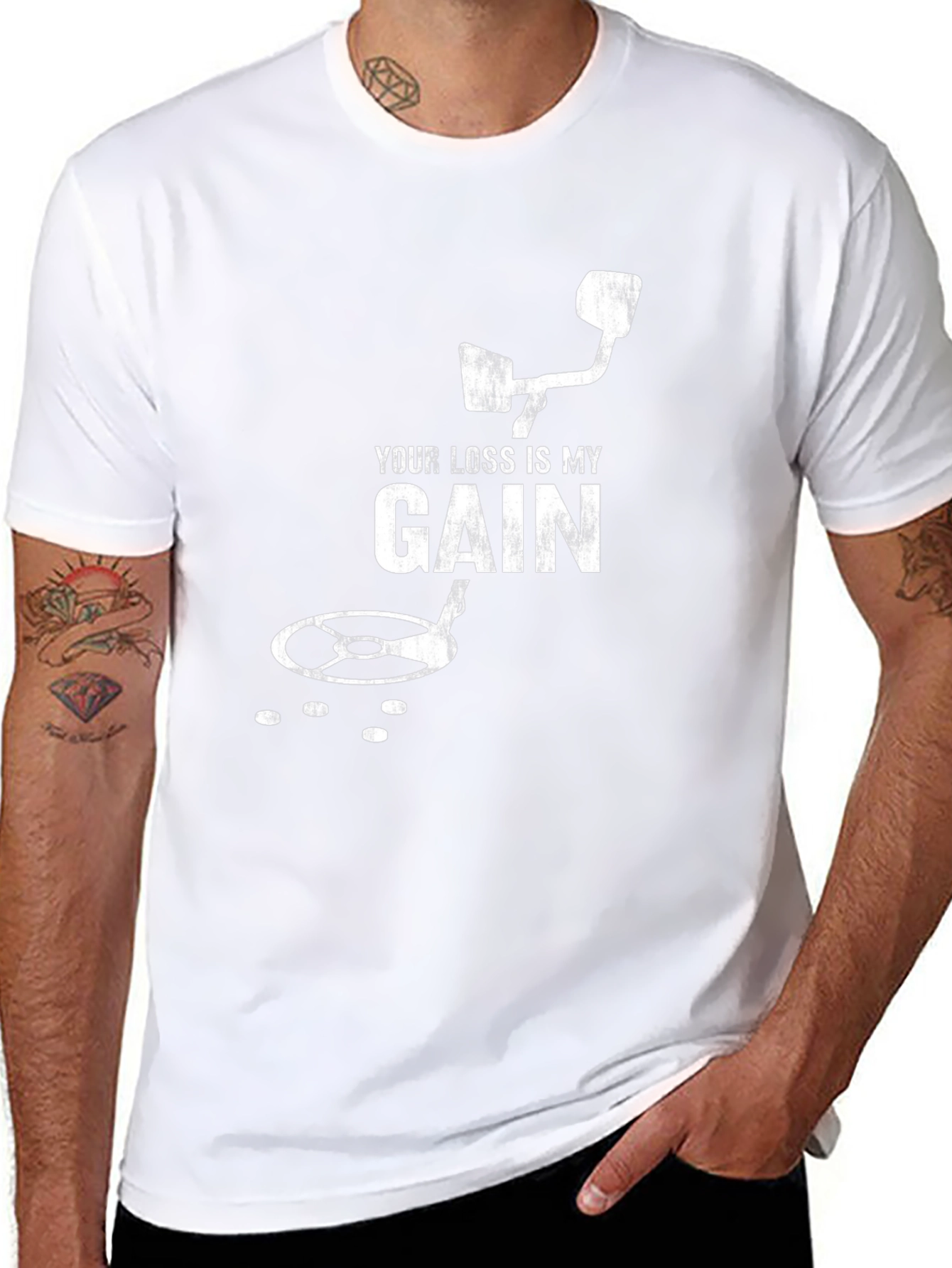 Your Loss Is My Gain Metal Detecting T-Shirt