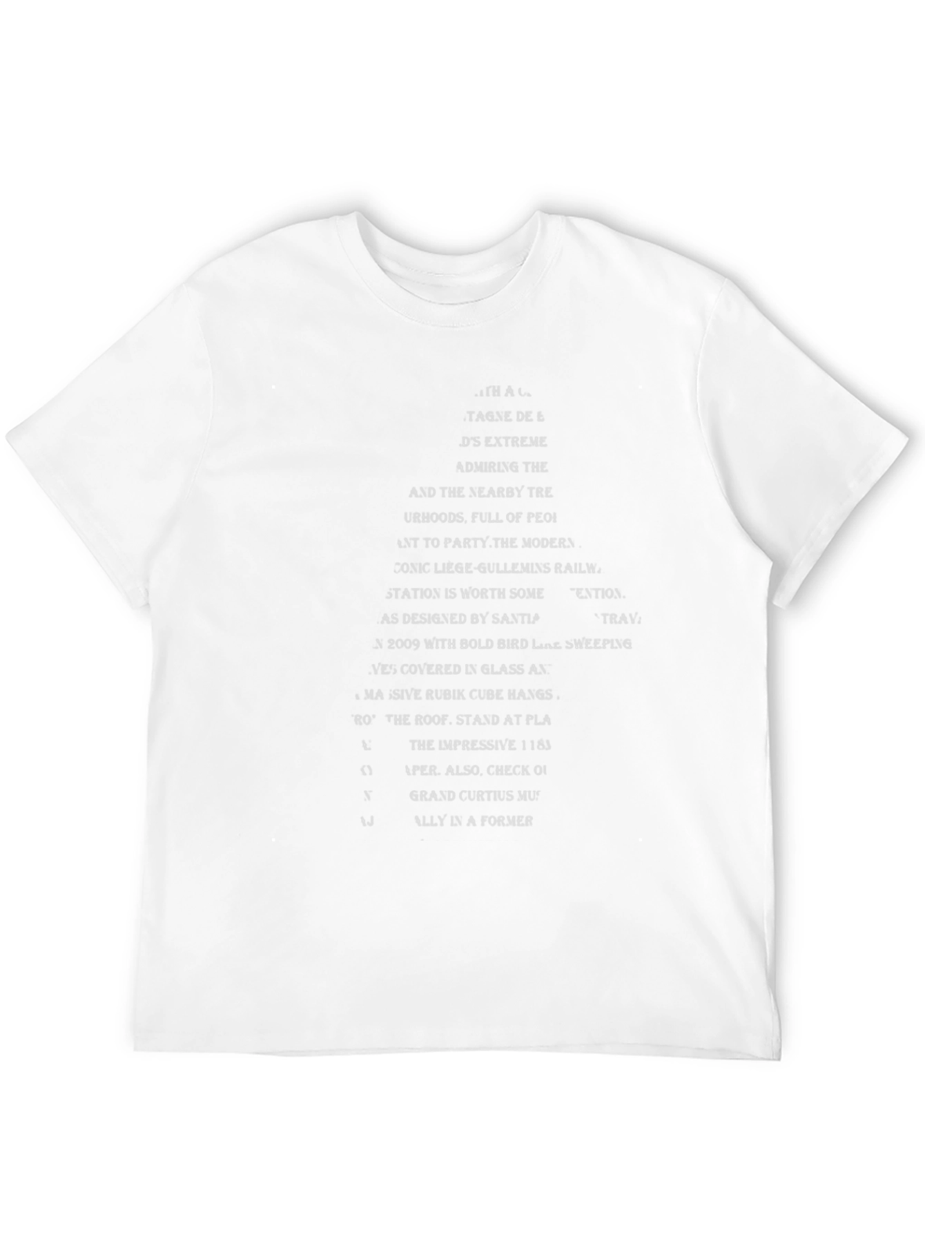 Modern Art Text Graphic T-Shirt - Black