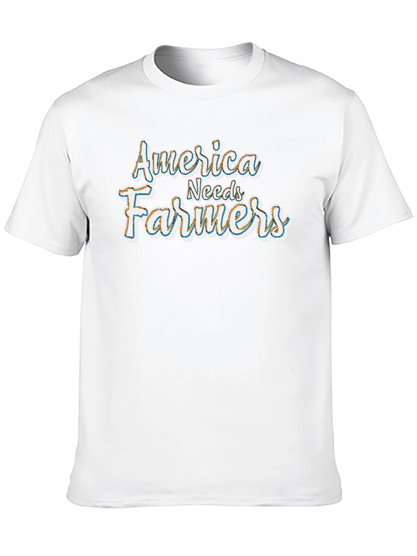 America Needs Farmers Graphic T-Shirt
